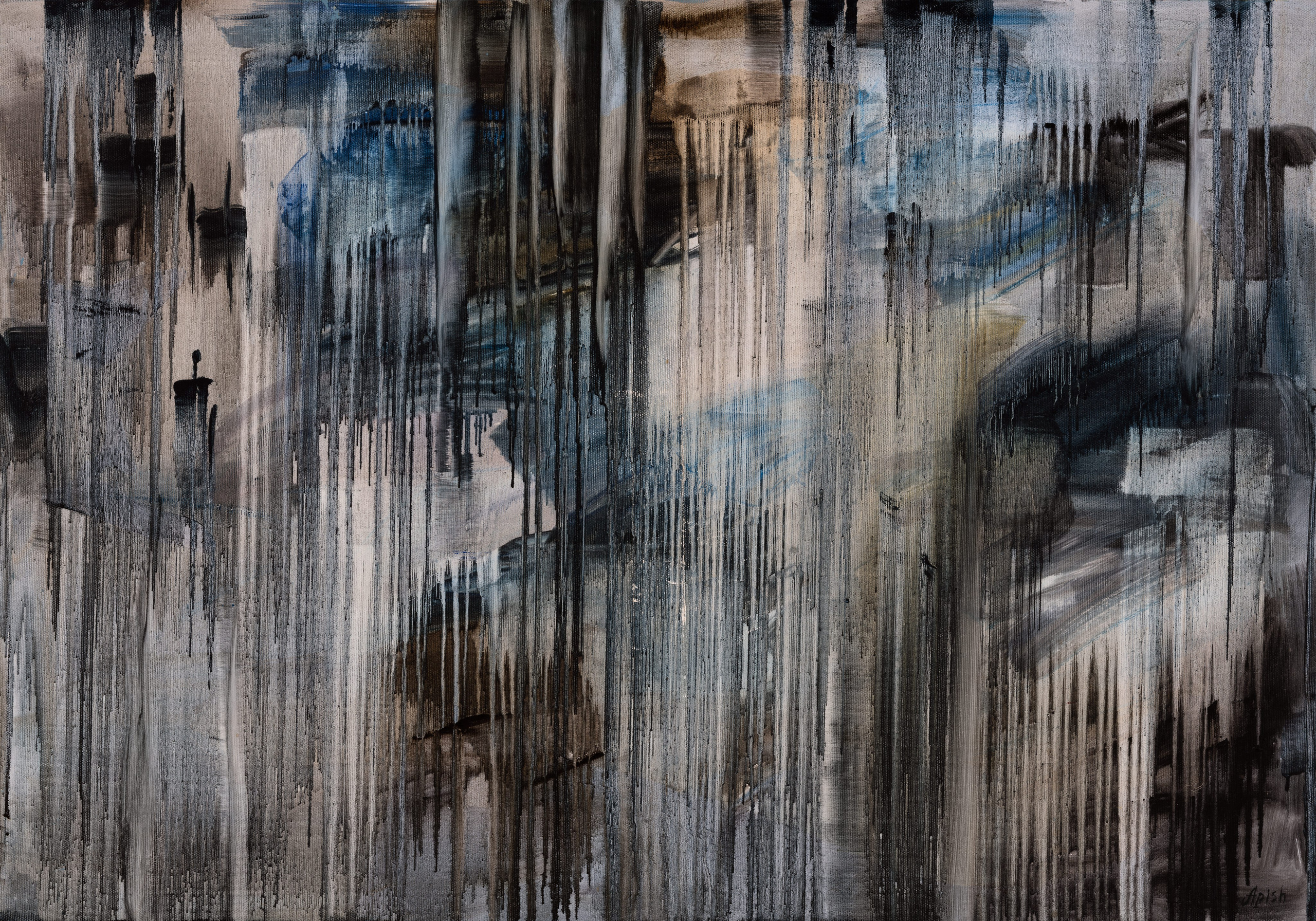 «Штрих-код бытия» - художник Алексей Апиш (холст, масло, 70x100 см, 2017)