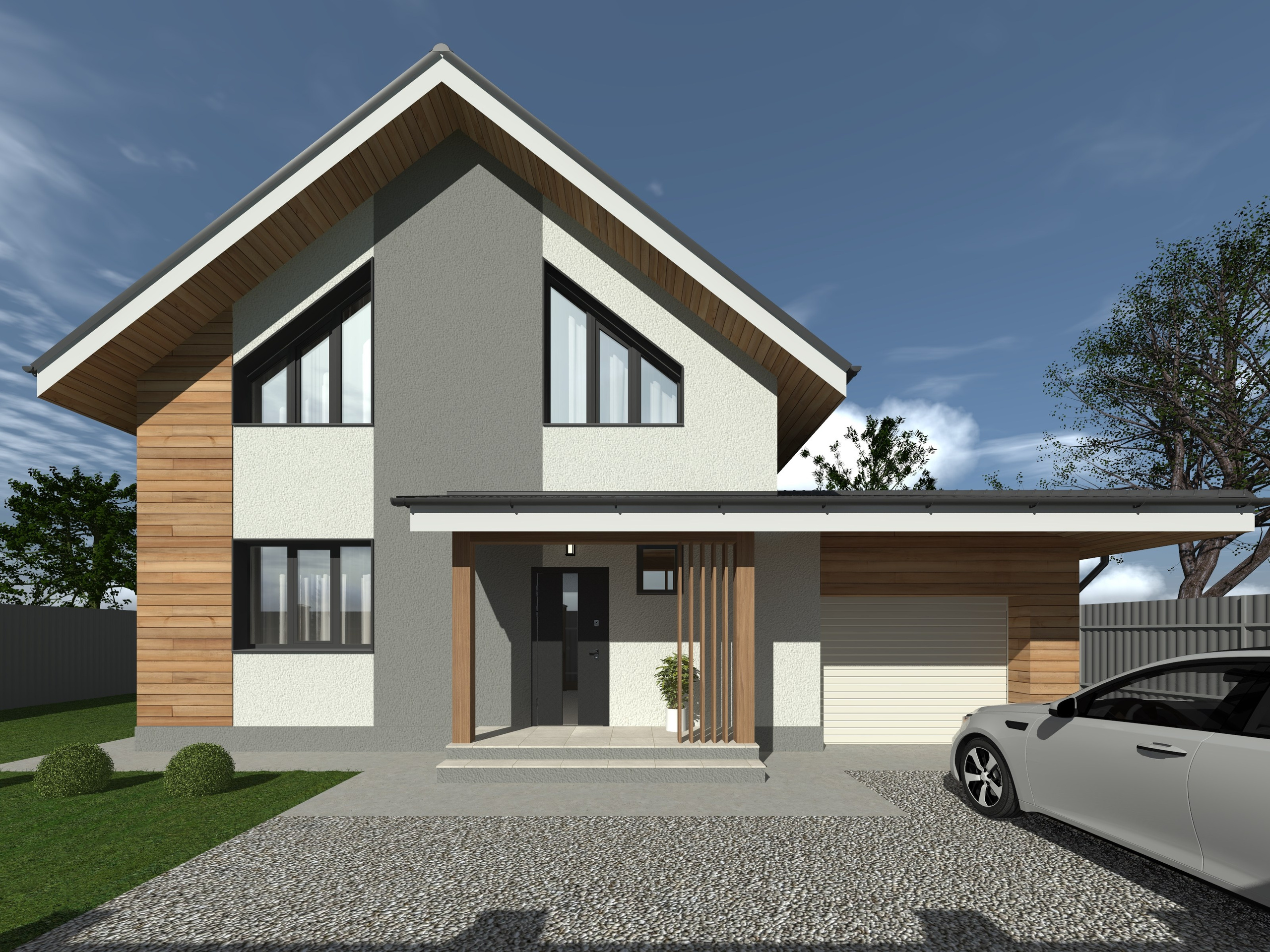 Коттеджный поселок с ИЖД 160 м². ПРОЕКТИРОВАНИЕ ИНТЕРЬЕРОВ И АРХИТЕКТУРНЫХ РЕШЕНИЙ В СТУДИИ SHELOFAST DESIGN