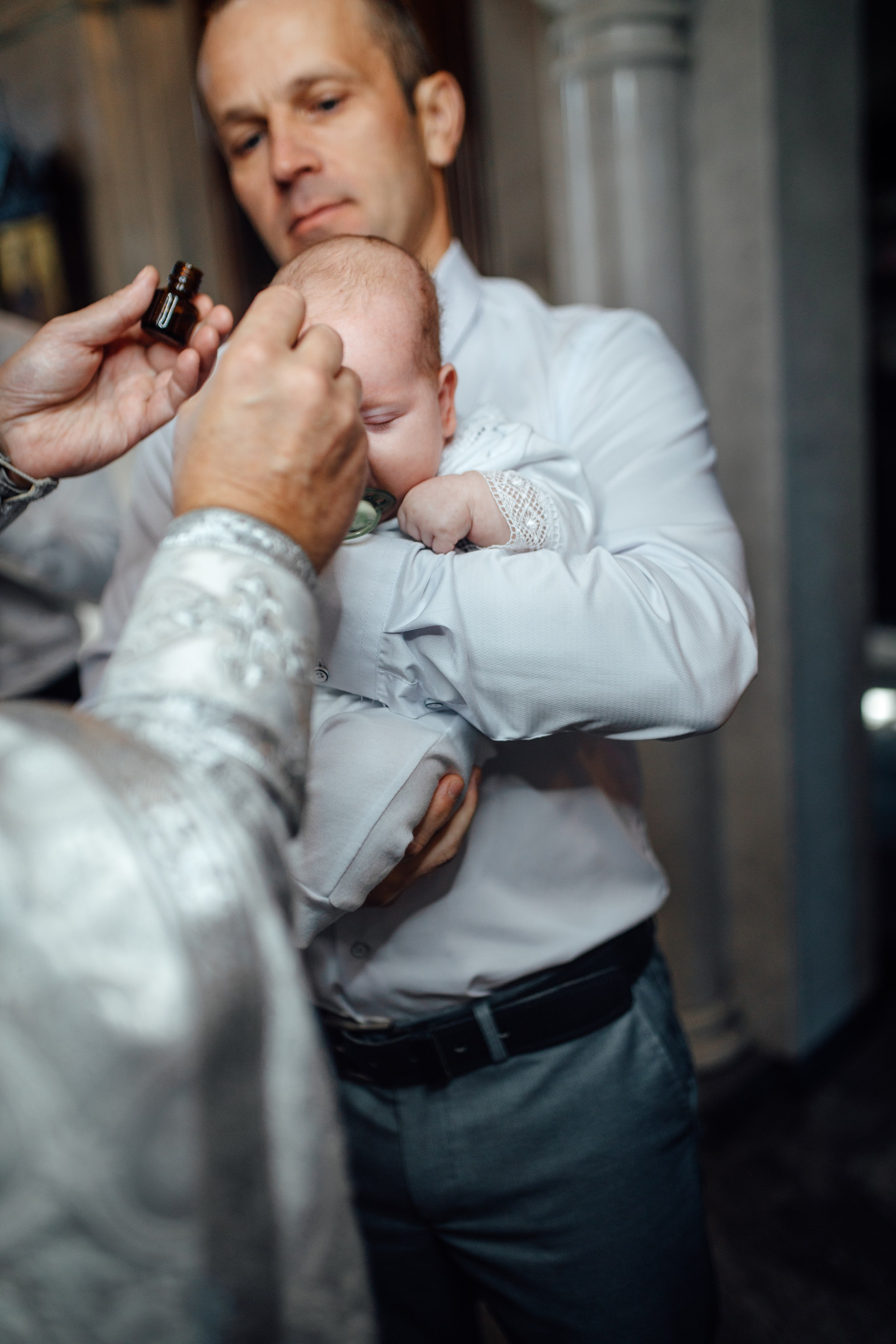 Крещение Тимура храм иконы Всех Скорбящих Радость, октябрь 2024