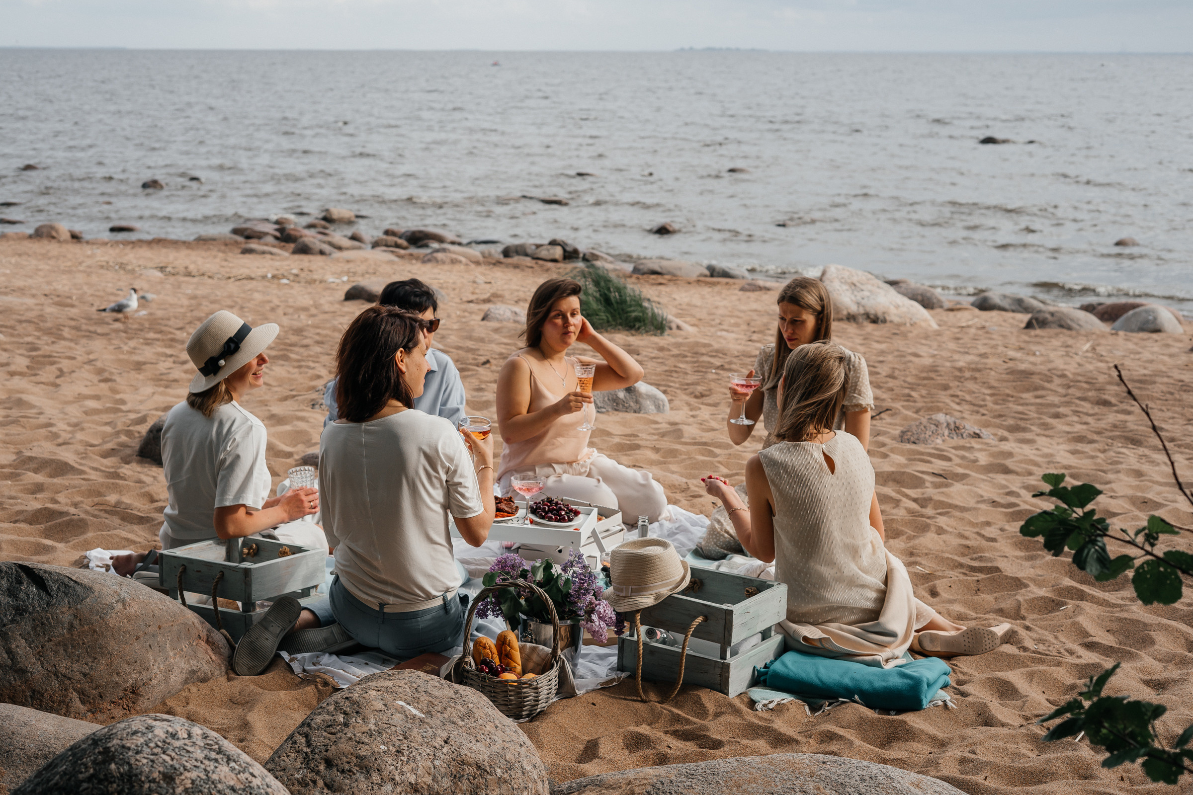 Девичник на финском заливе. Ольга Брайт Семейный и Контент Фотограф в Санкт-Петербурге