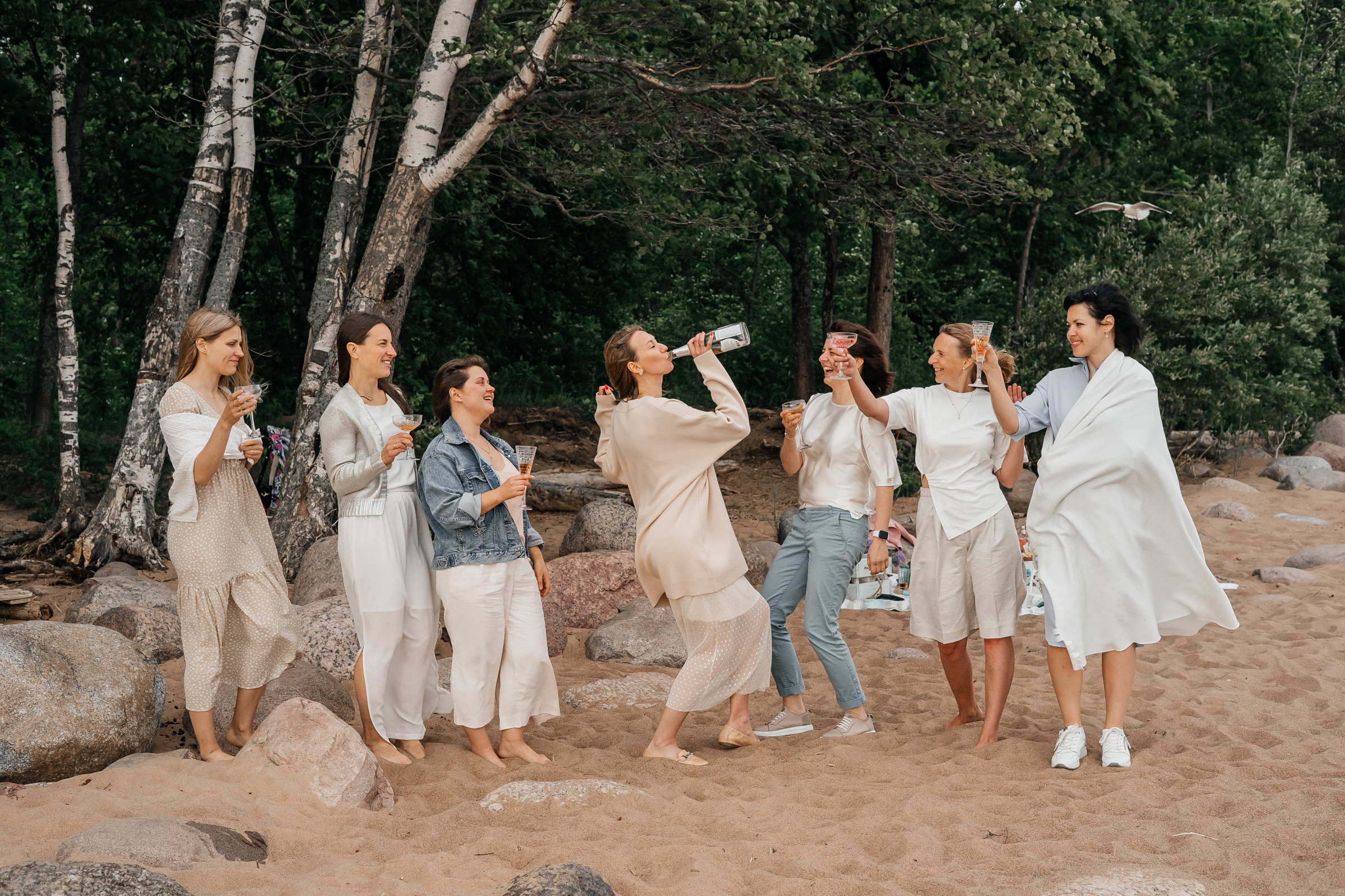 Девичник на финском заливе. Ольга Брайт Семейный и Контент Фотограф в Санкт-Петербурге