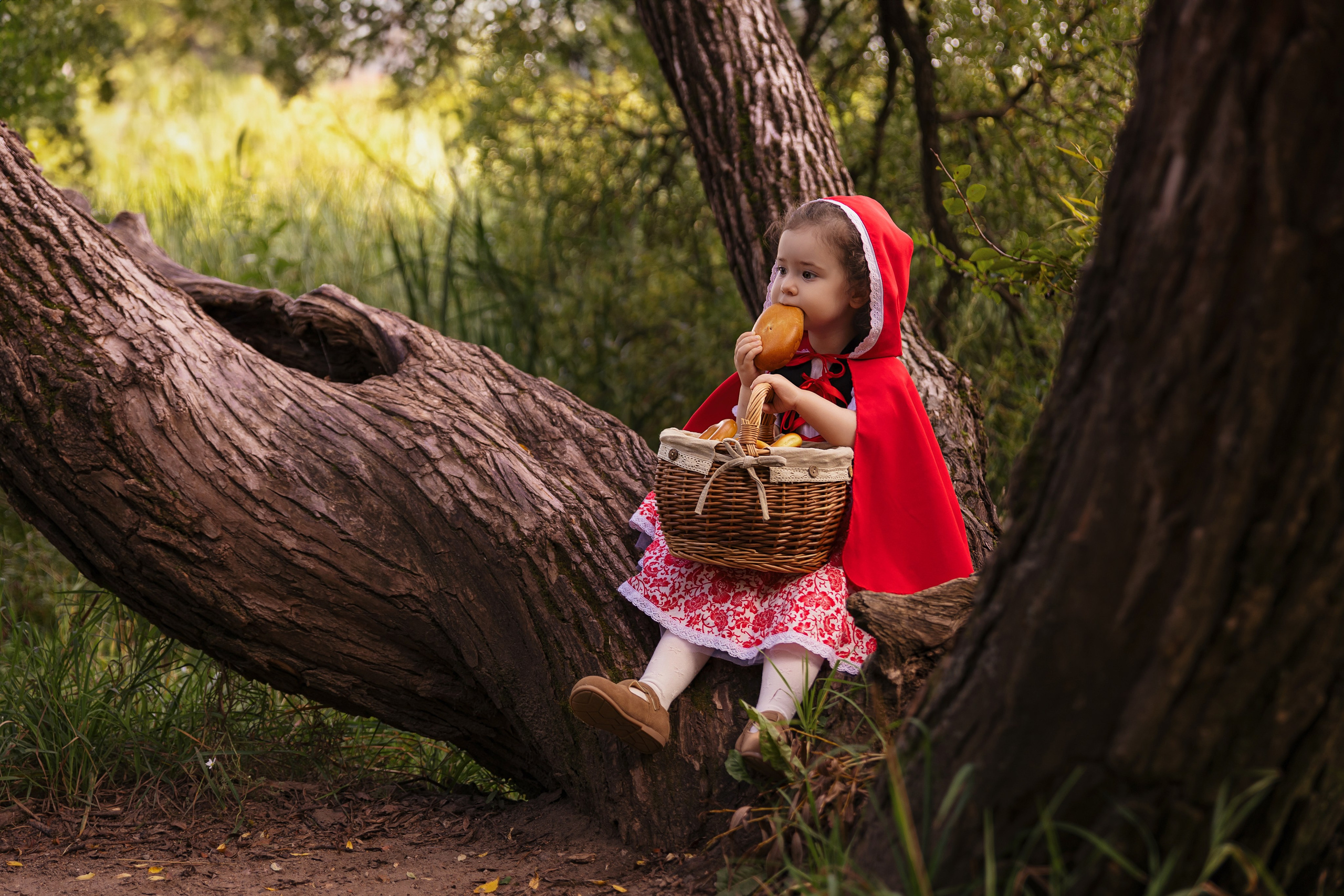 История невероятно храброй и милой Красной шапочки). Трубинова Екатерина | Семейный фотограф | Москва