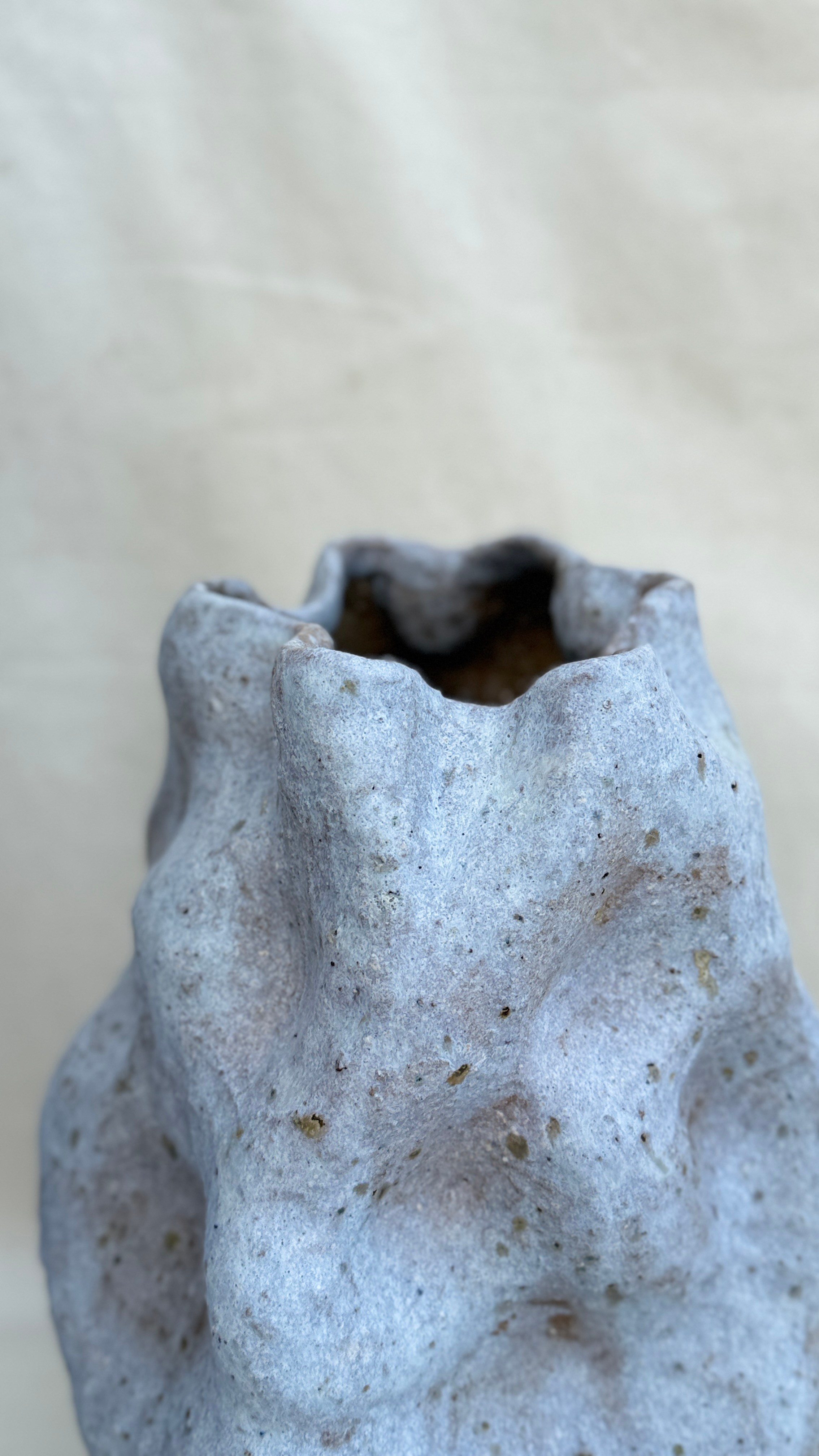 Ваза «Большой серый камень». Арт-керамика Катерины Жизневской