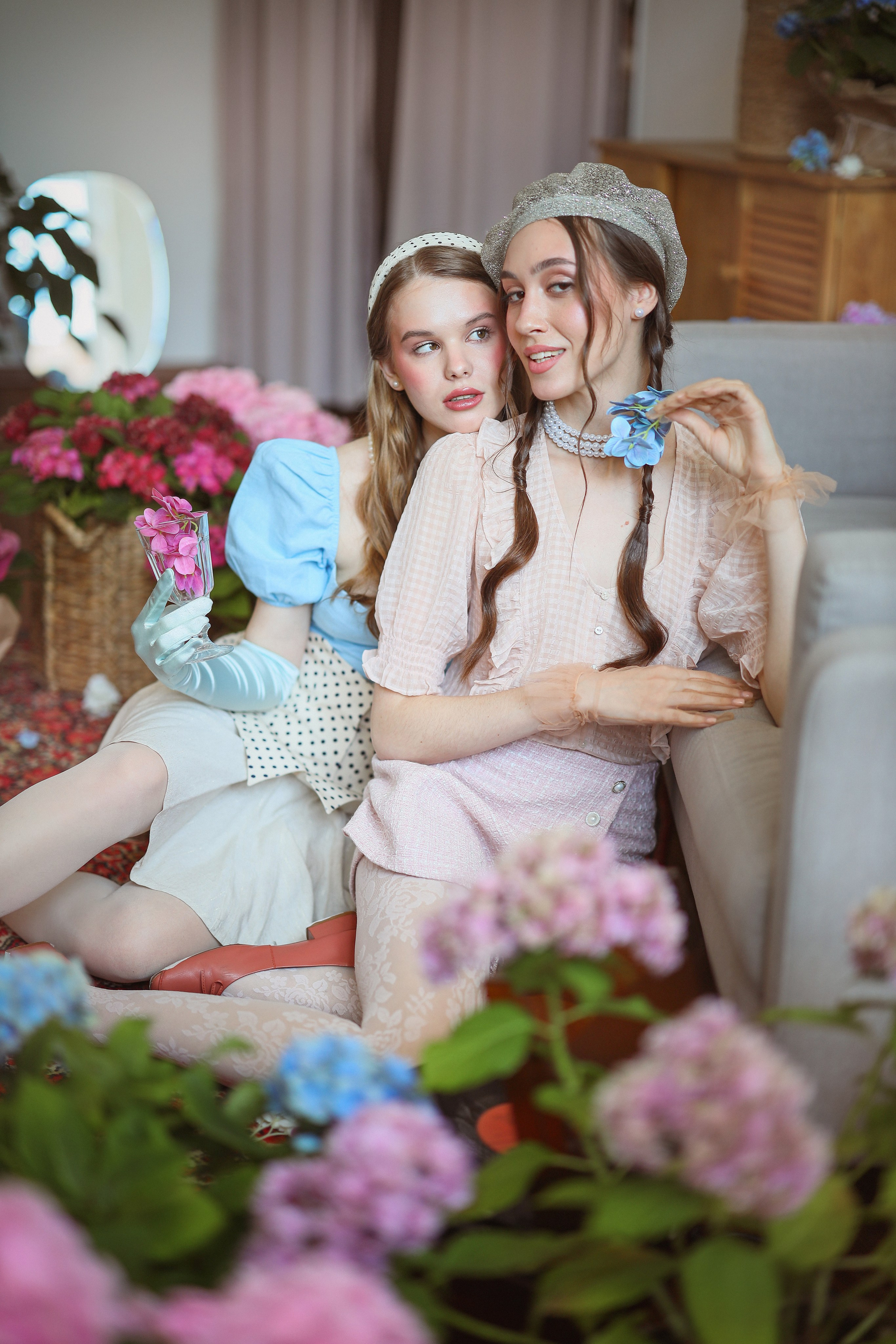 Фотосессия в гортензиях. Свадебный и семейный фотограф в Абхазии Жанна Соснина