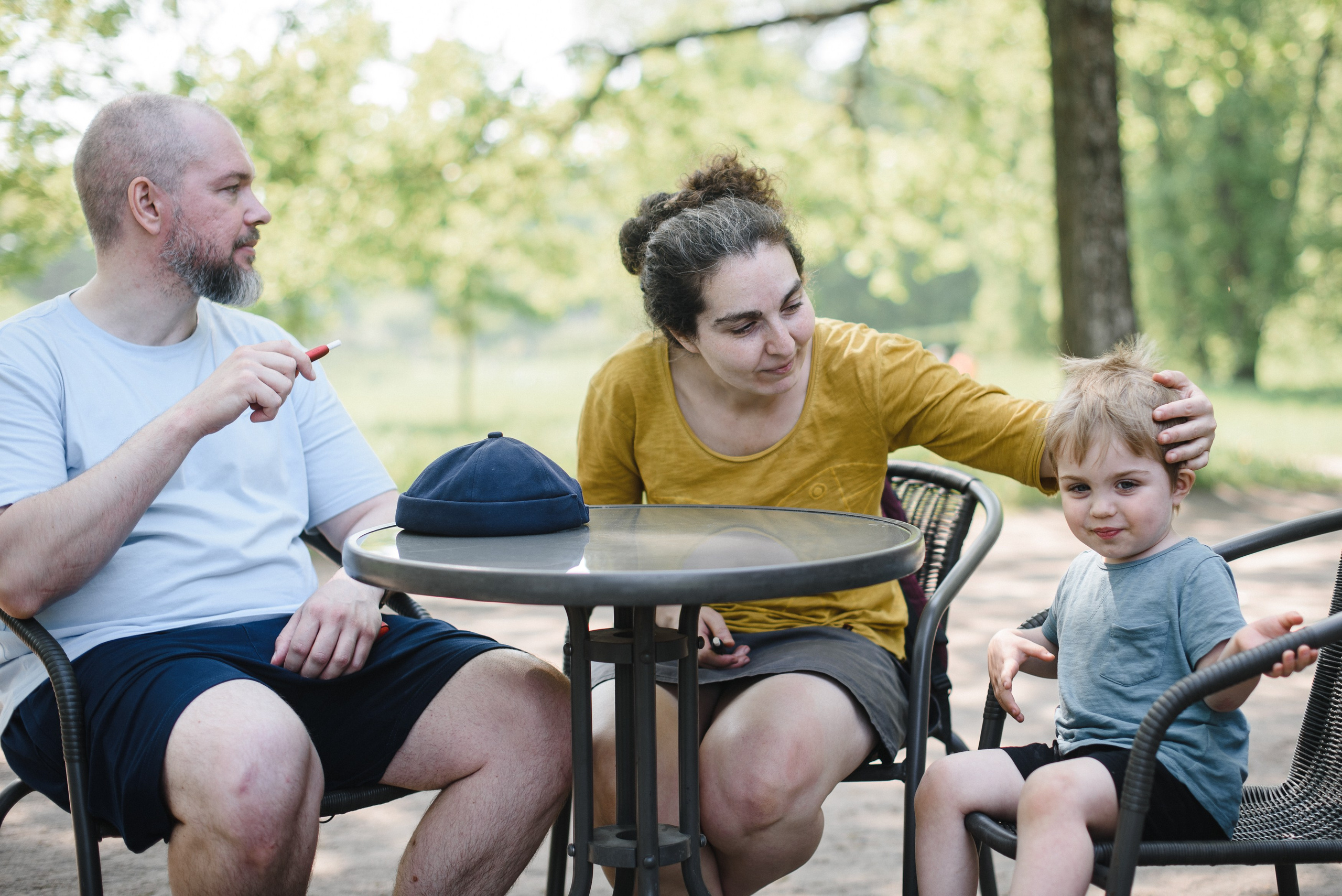 Игорь, Мила и Михаил Игоревич, домашняя история. Фотограф Денис Неместо, портрет, репортаж