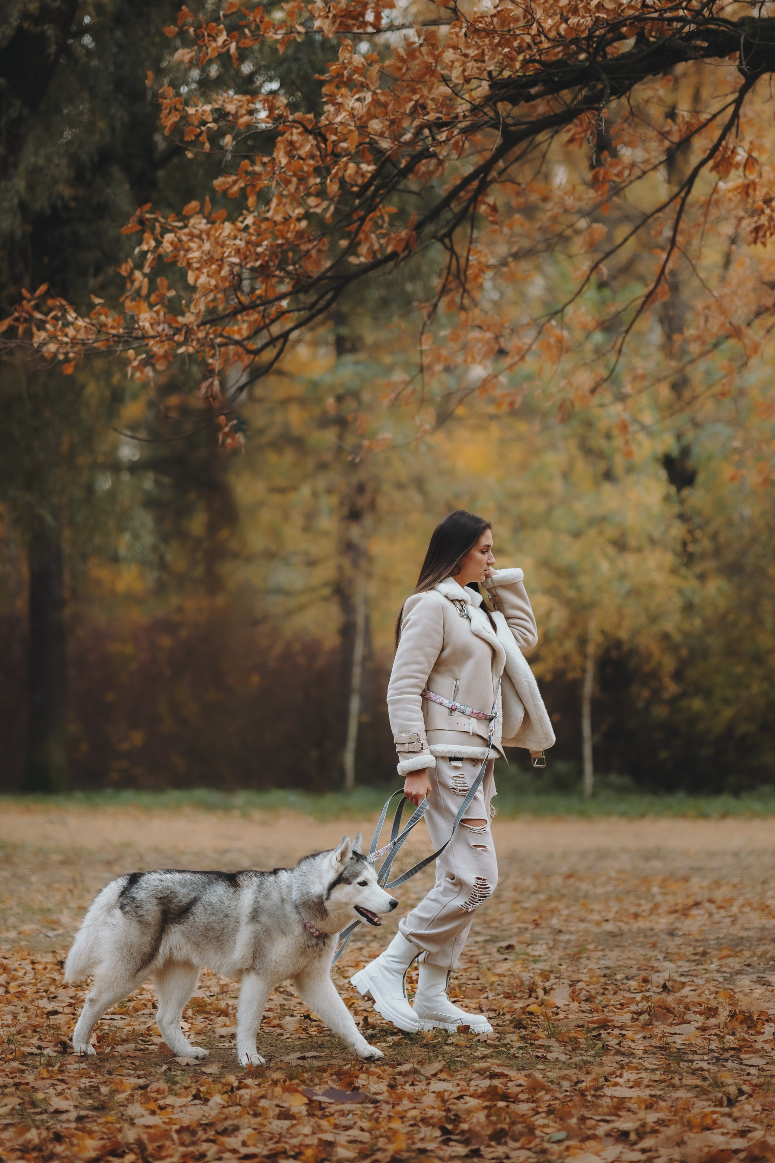 Настя и Айс. Фотограф-анималист в Санкт-Петербурге Алина Яхонт