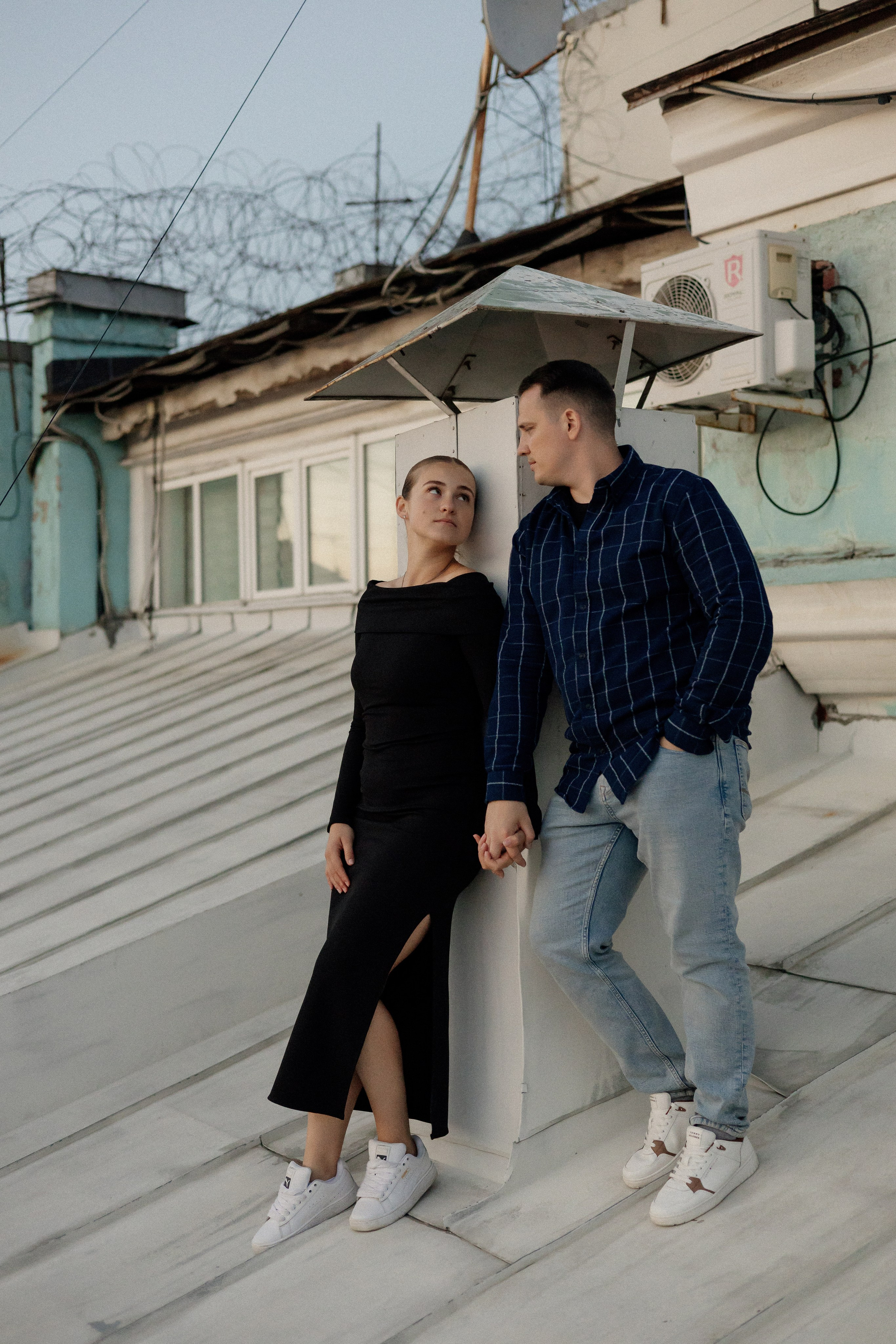 Романтика питерских крыш. Свадебный фотограф в Санкт-Петербурге Ксения Кобышева