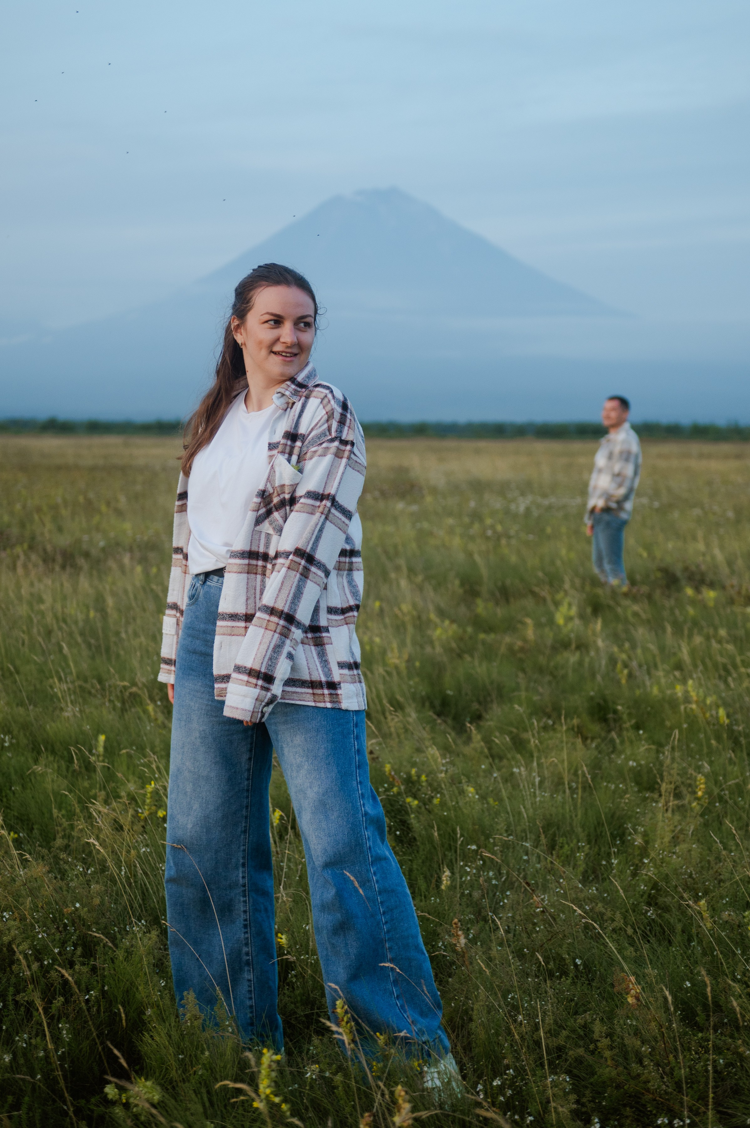 На закате с вулканами. Свадебный и семейный фотограф Камчатка. Фотограф Камчатка