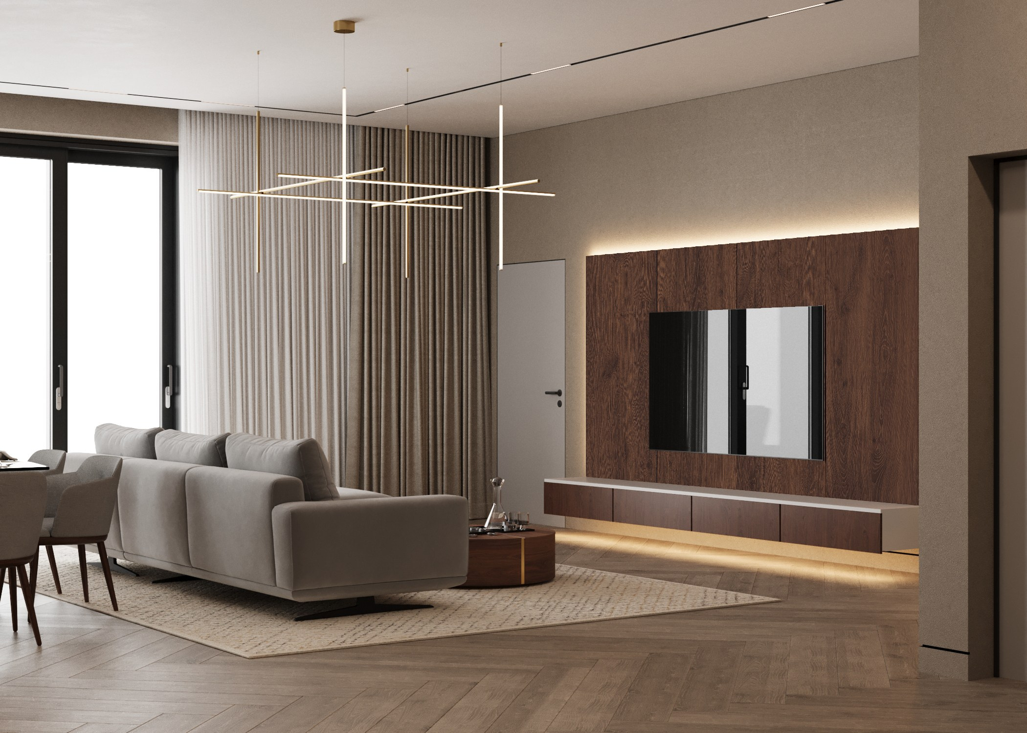 Дизайн загородного дома, Симферопольский р-н, Мирное — 170 м², 2024. Расим Селяметов — дизайн интерьера в Крыму