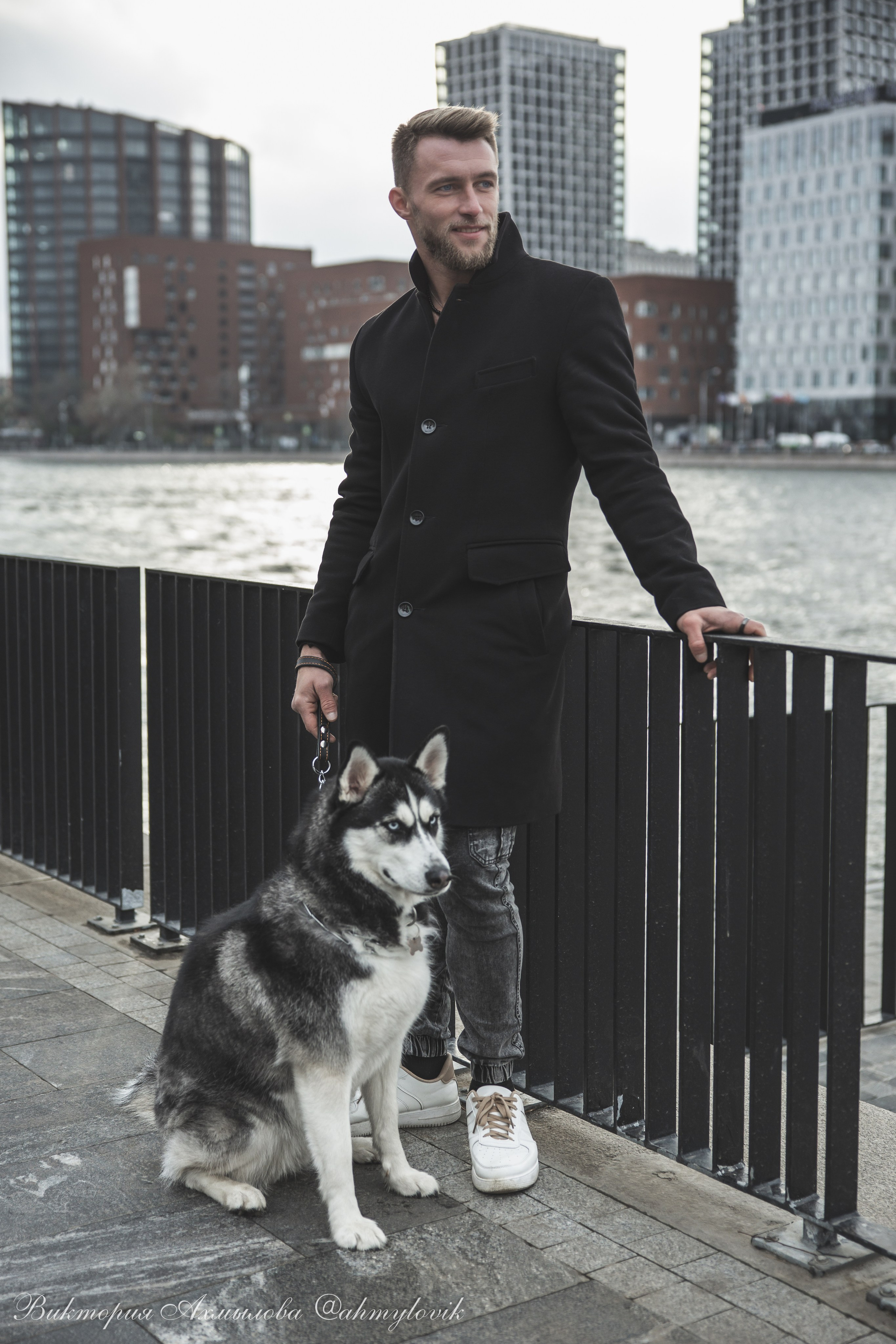 Прогулка с Хаски (Сергей). Виктория Ахмылова. Фотограф в Москве