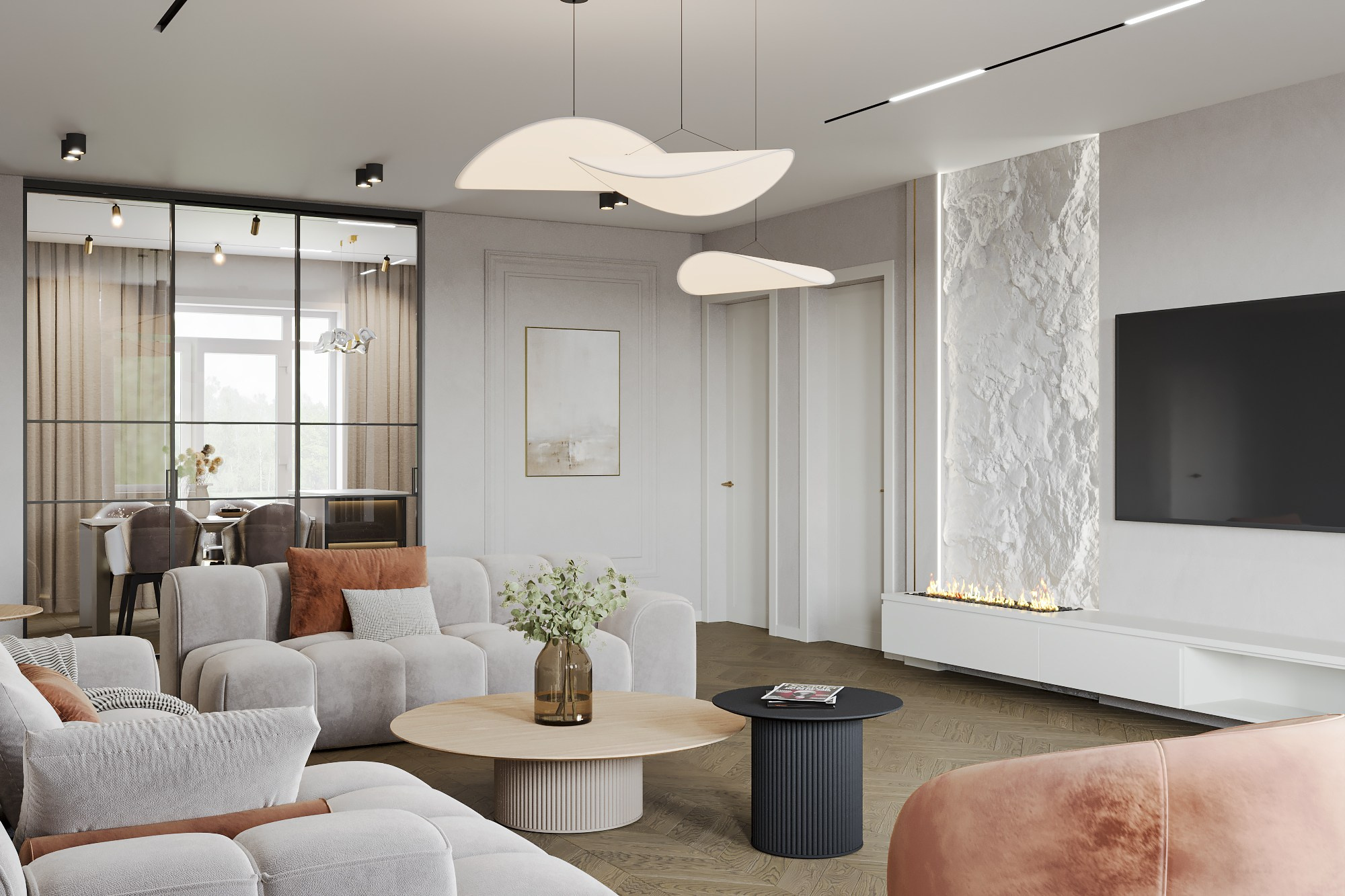 Дом с мансардой 250 м². Студия дизайна