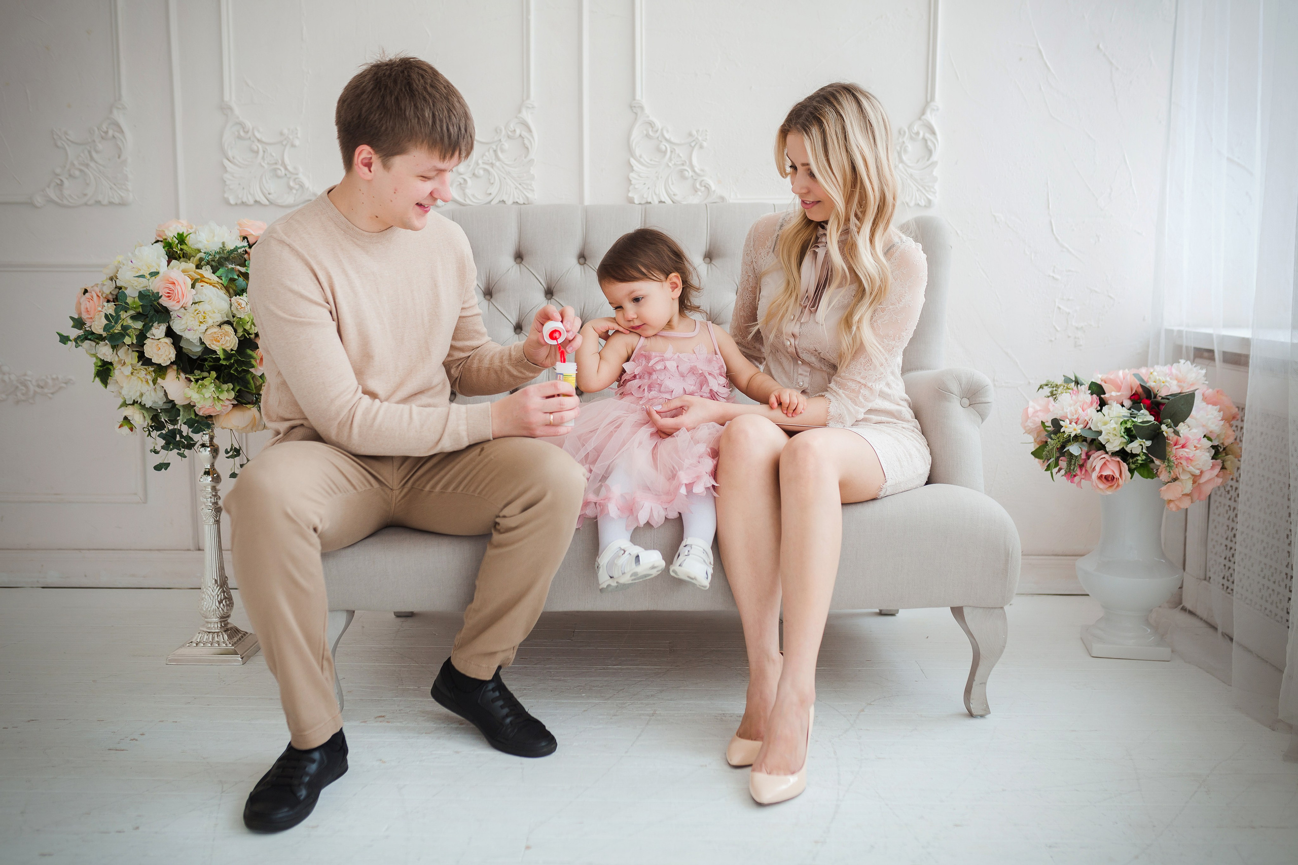 Сашеньке 2 года. Фотограф на Крещение, семейный фотограф в Москве