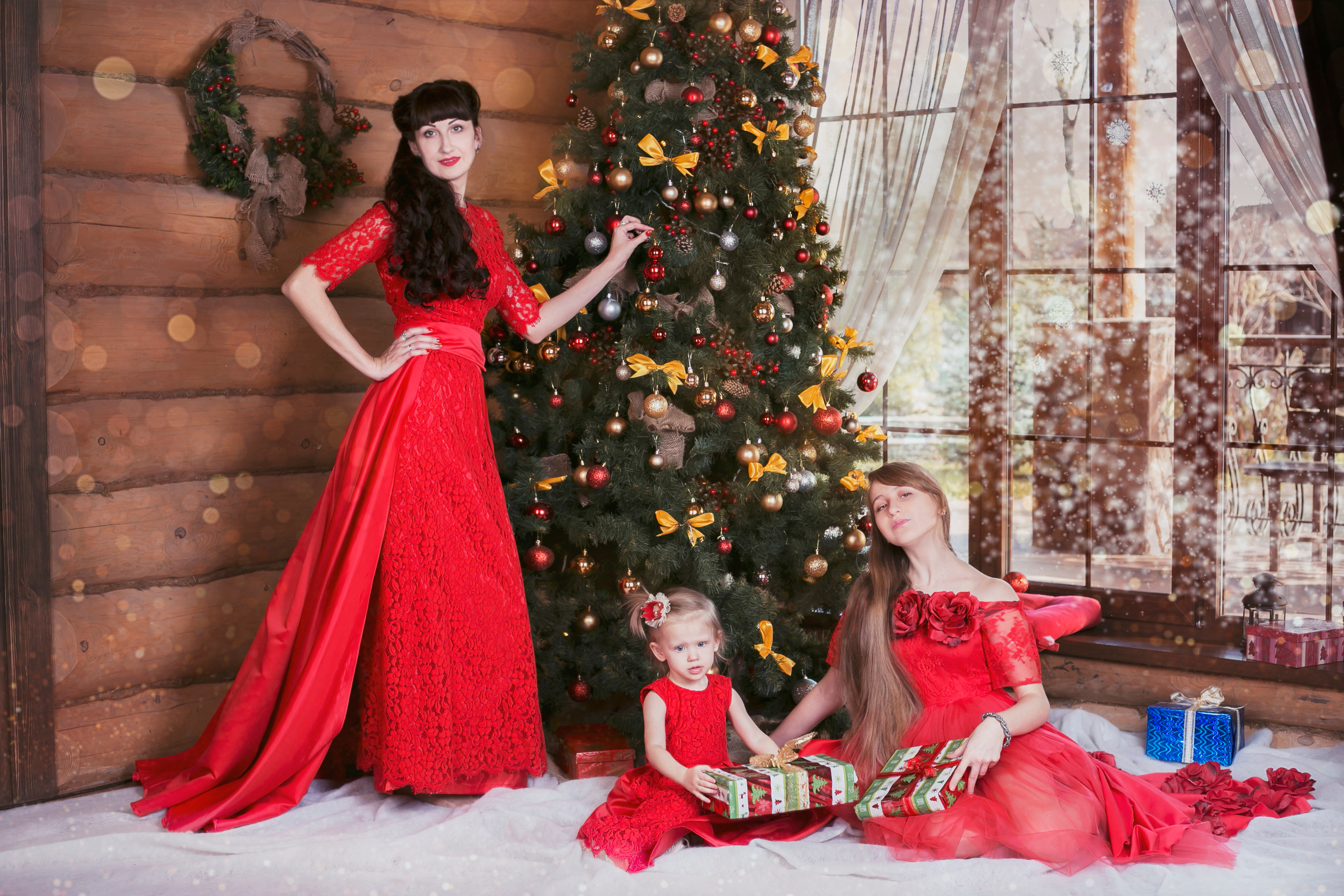 Новогодний фотопроект 2018,Новогодние фотосессии, Деревянная усадьба. Свадебный и семейный профессиональный фотограф в Ростове-на-Дону , Кри