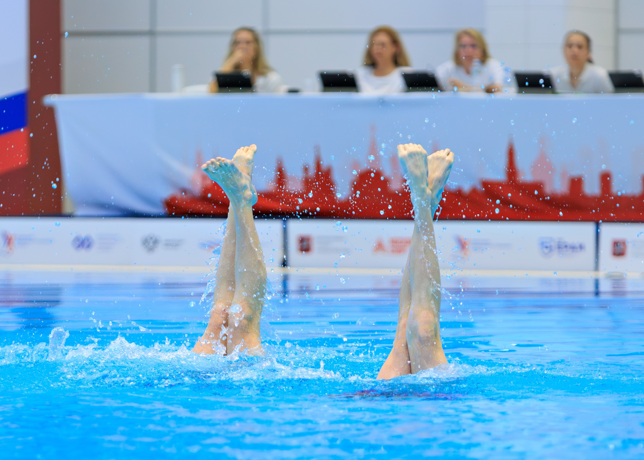 Первенство России по синхронному плаванию дуэт  — техническая программа. Выпускные альбомы и школьный фотограф в Подольске, Троицке, Щербинке, Москве и Московской области