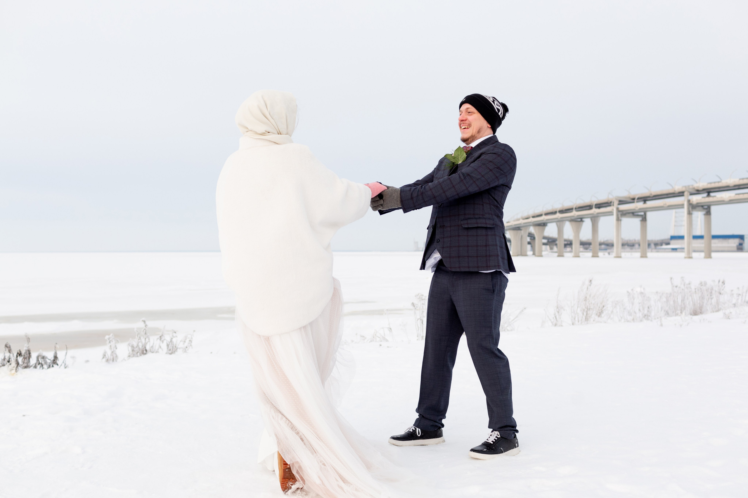 Свадебная фотосессия зимой. Свадебный фотограф Кирилл Белый