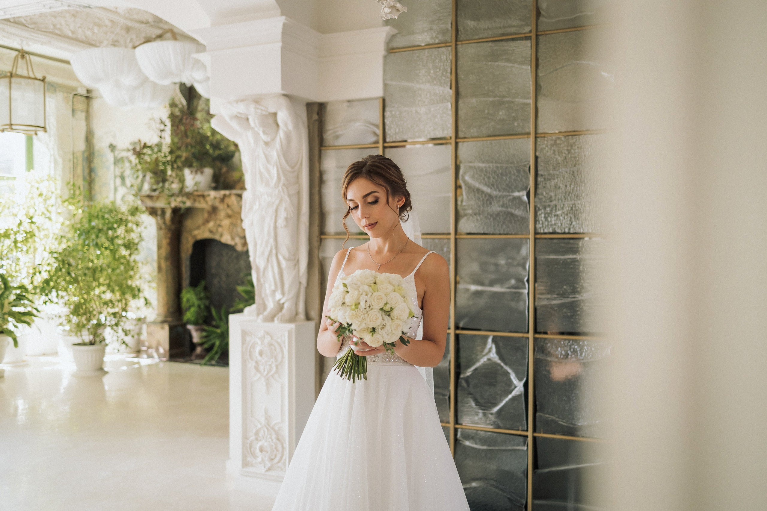 Свадебная прогулка Екатерины и Евгения. Свадебная фотография. Арина Рубах