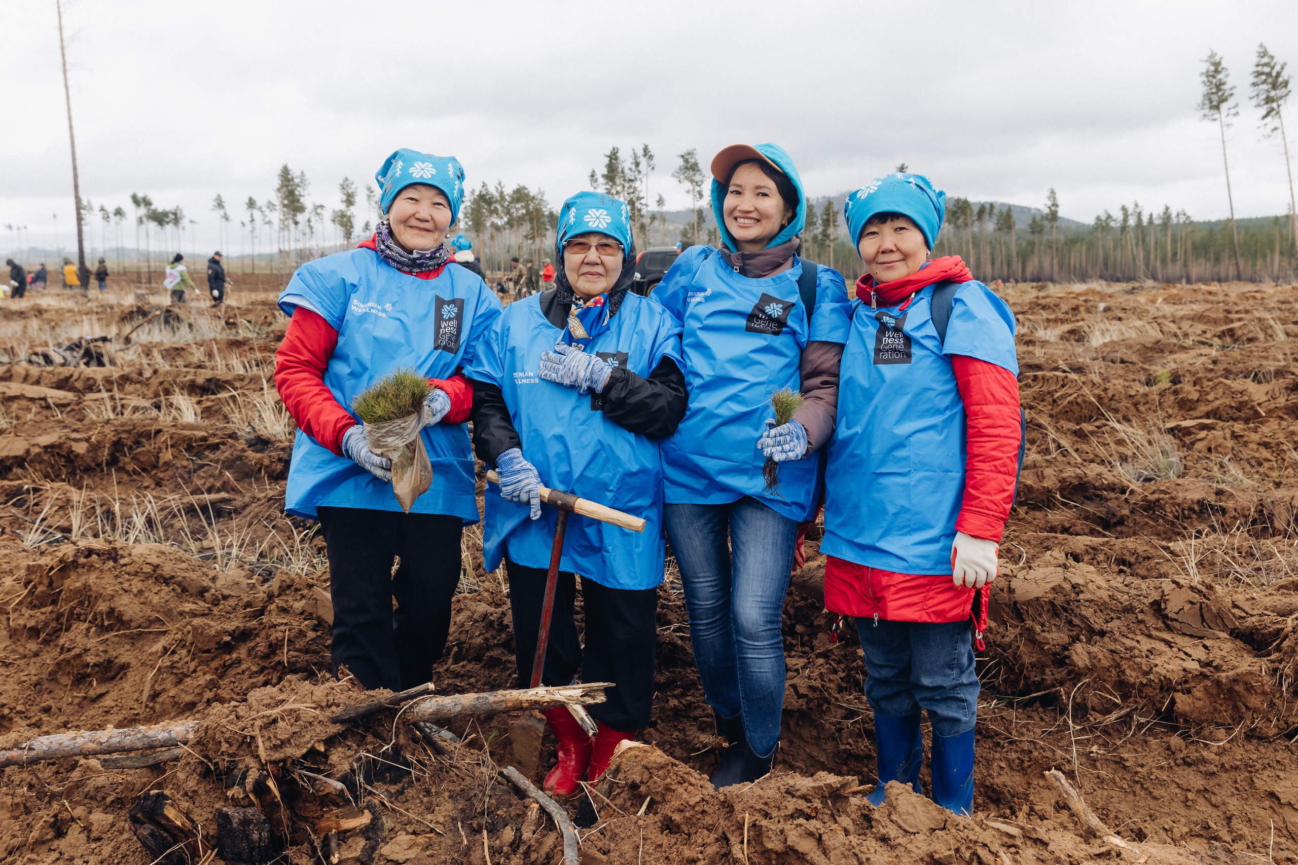 Siberian wellness. Ежегодная акция по посадке деревьев. Свадебный и семейный фотограф в Улан-Удэ