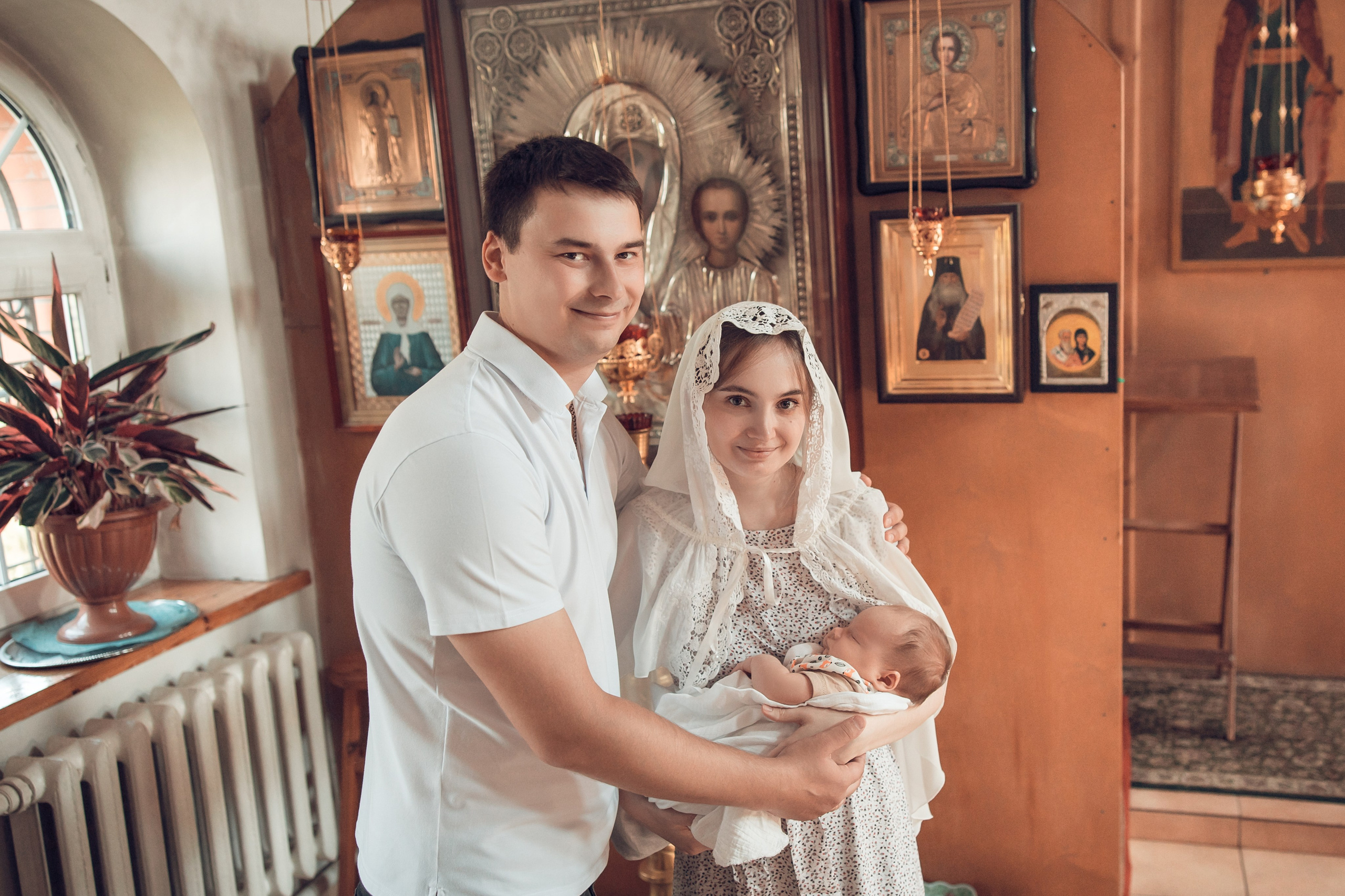 Таинство Крещения Анатолия. Церковь Троицы Живоначальной в Мурмино. Семейный фотограф в Рязани и Рязанской области