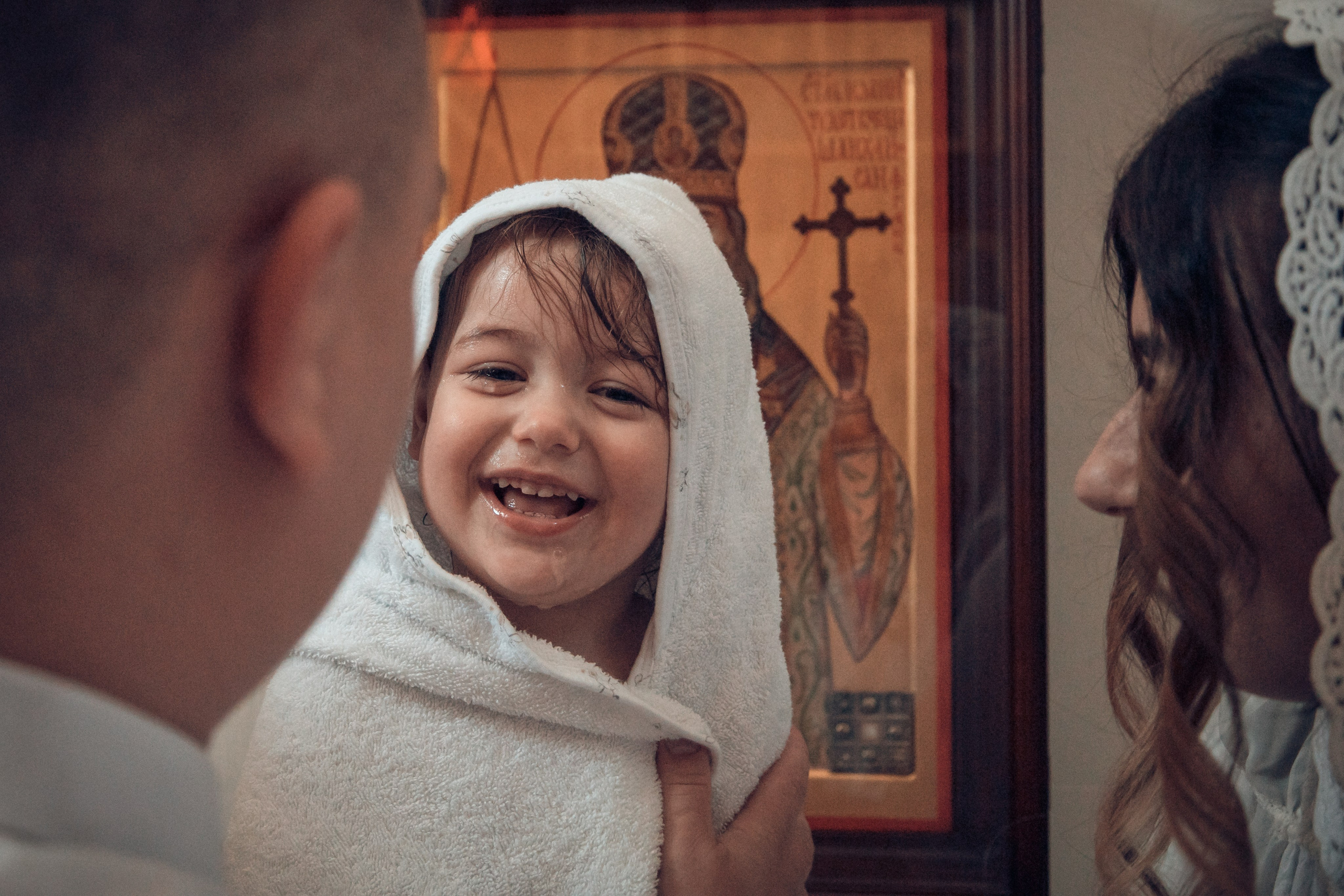 Таинство Крещения Киры. Благовещенская церковь. Семейный фотограф в Рязани и Рязанской области