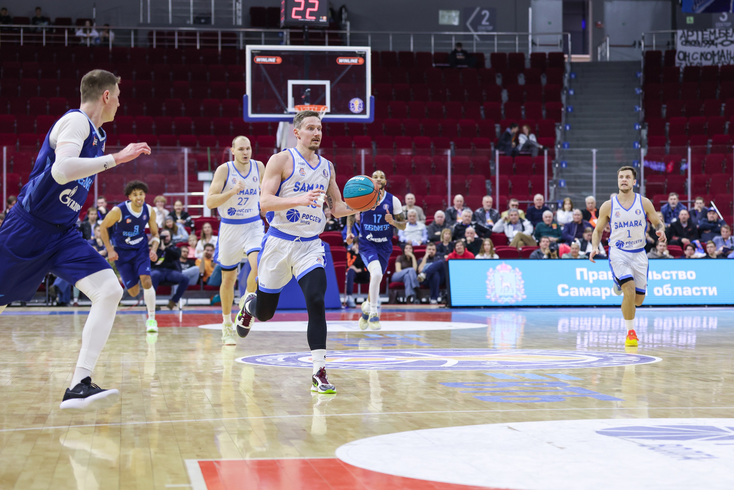 Баскетбол. Самара — Зенит. Единая лига ВТБ. Спортивный фотограф в Самаре