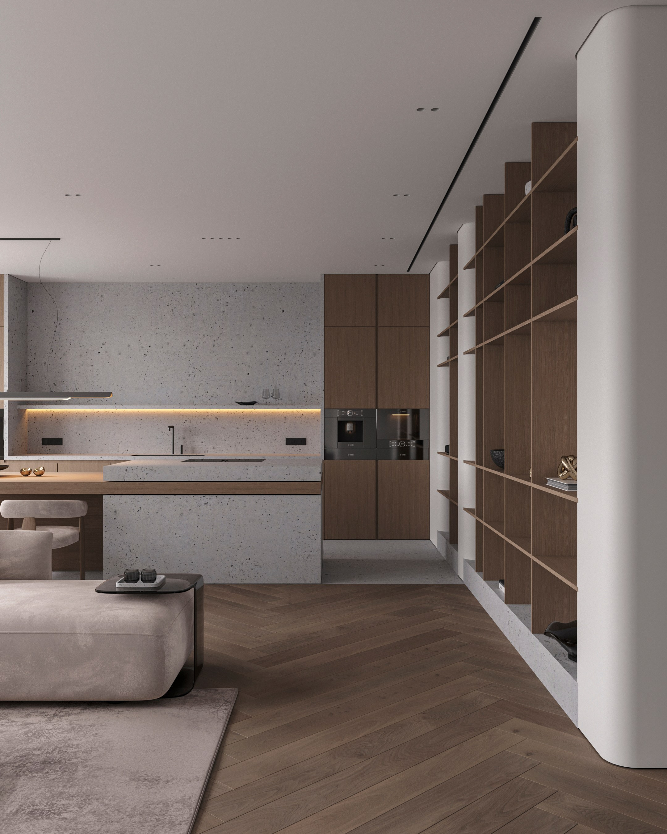 Кухня-гостиная. Kindhard-design