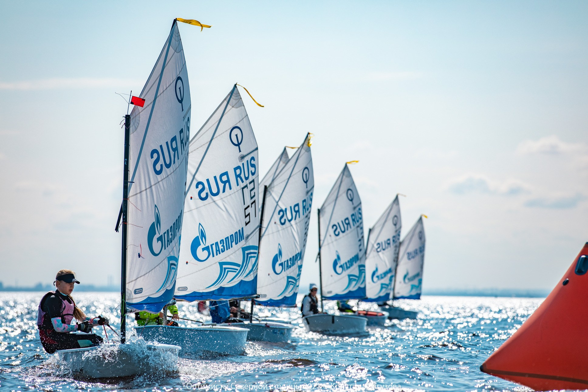 Детская регата в классе Оптимист.