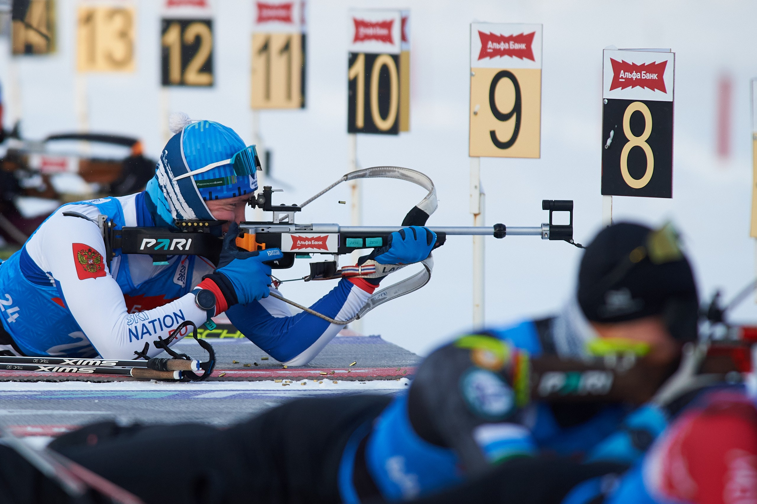 Биатлон. Чемпионат России — 2024/2025, 3-й этап, Ижевск. Спринт. Мужчины. Спортивный репортажный фотограф в Ижевске Сергей Мерзляков