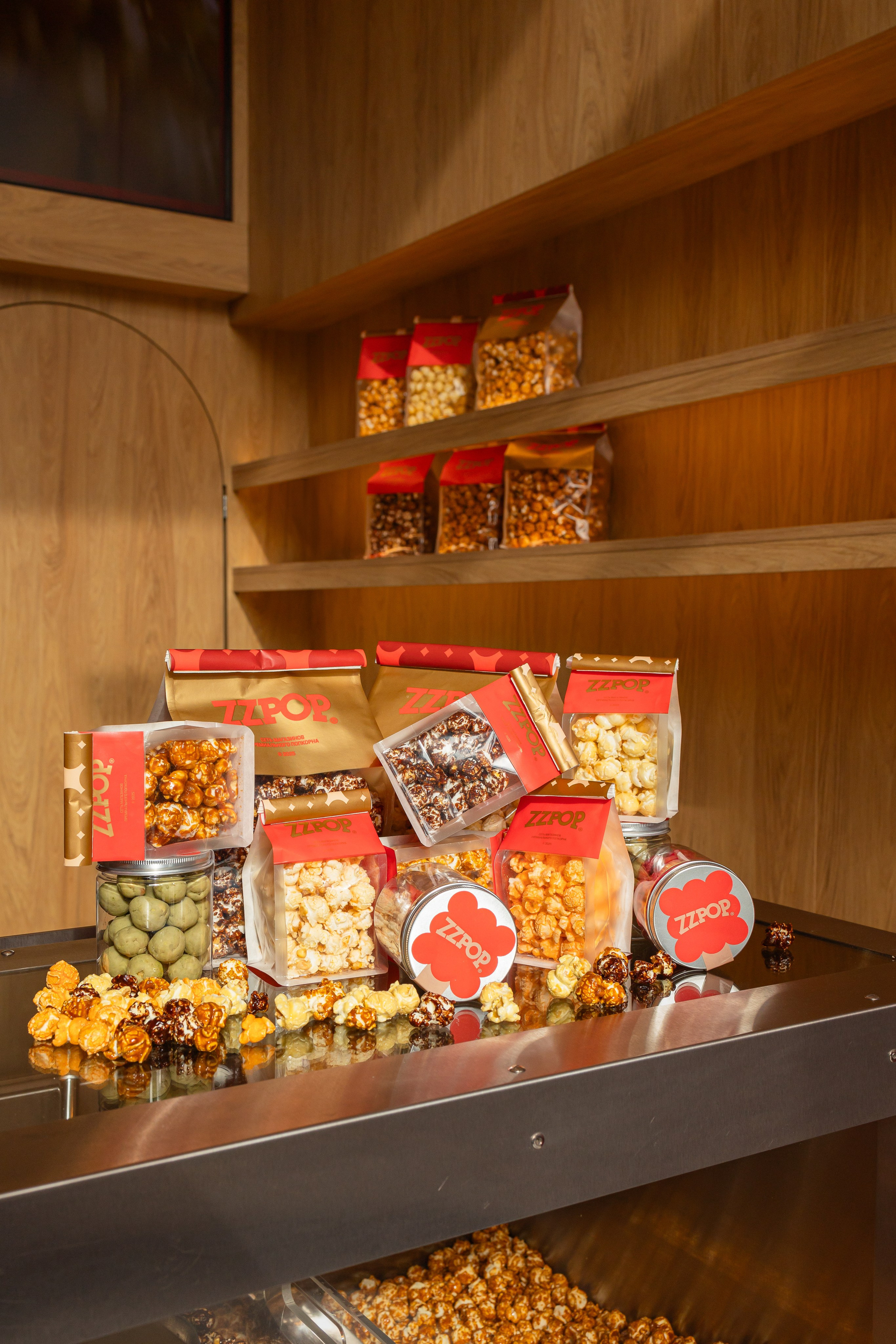 Магазин премиального попкорна ZZPOP. Фотограф Печерская Анастасия