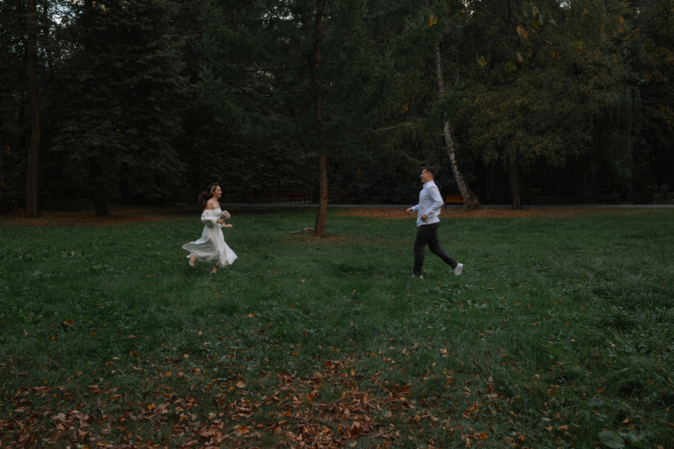 Свадебная прогулка Влада и Ани. Семейный фотограф в Москве и Люберцах Юлия Гуськова