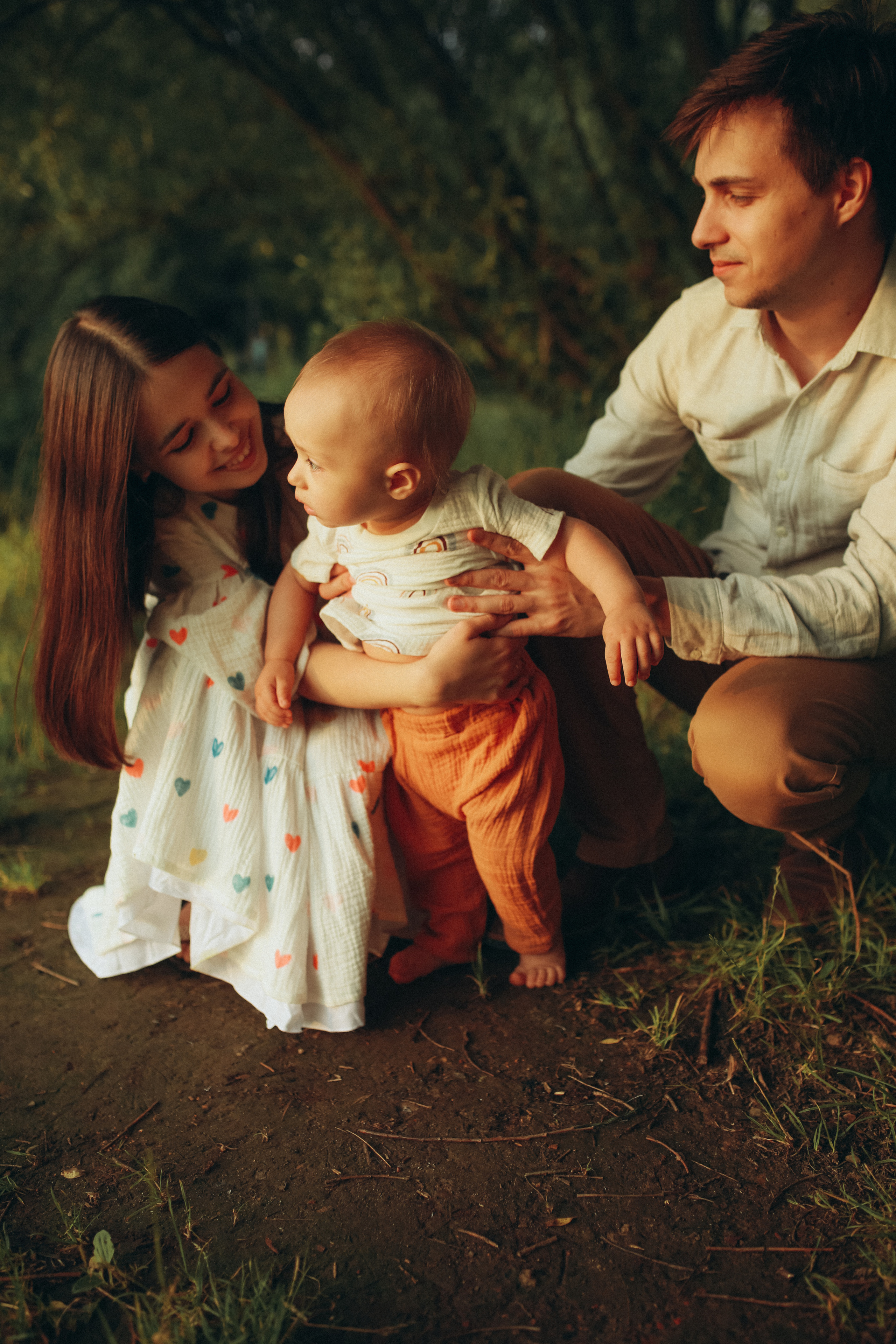 Митя, Лена и Лёвушка. Семейный фотограф в Москве и Люберцах Юлия Гуськова
