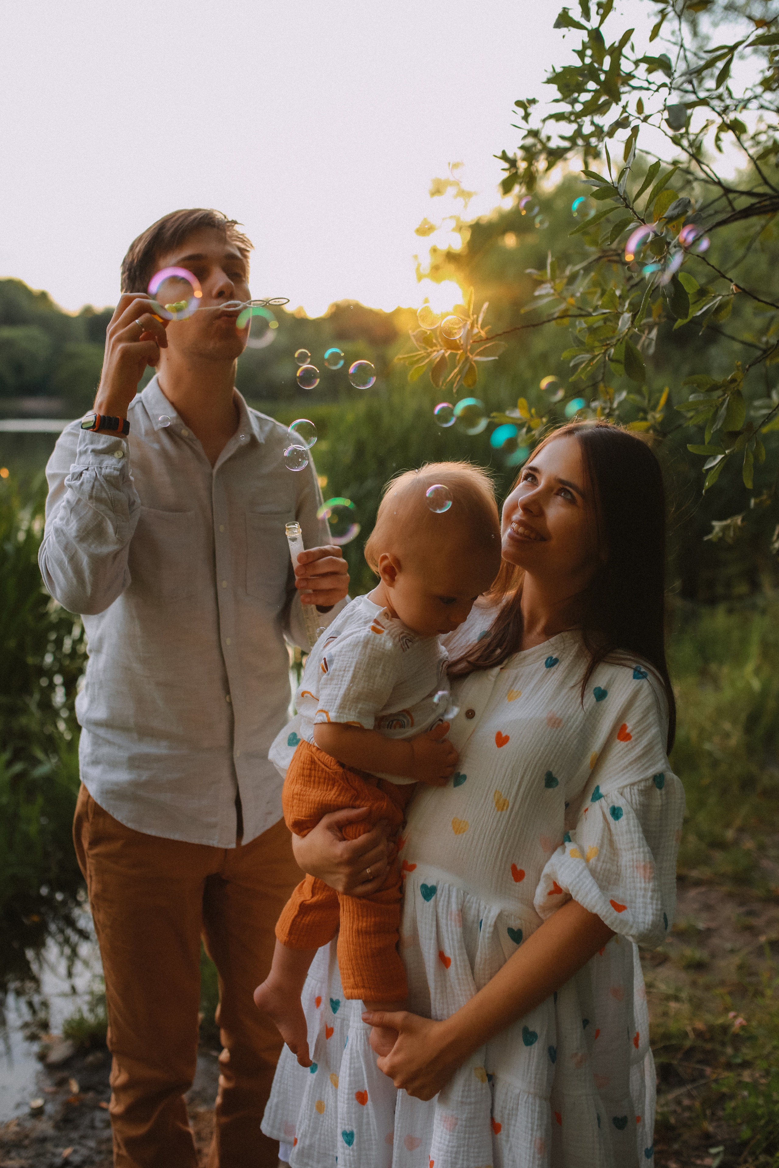 Митя, Лена и Лёвушка. Семейный фотограф в Москве и Люберцах Юлия Гуськова