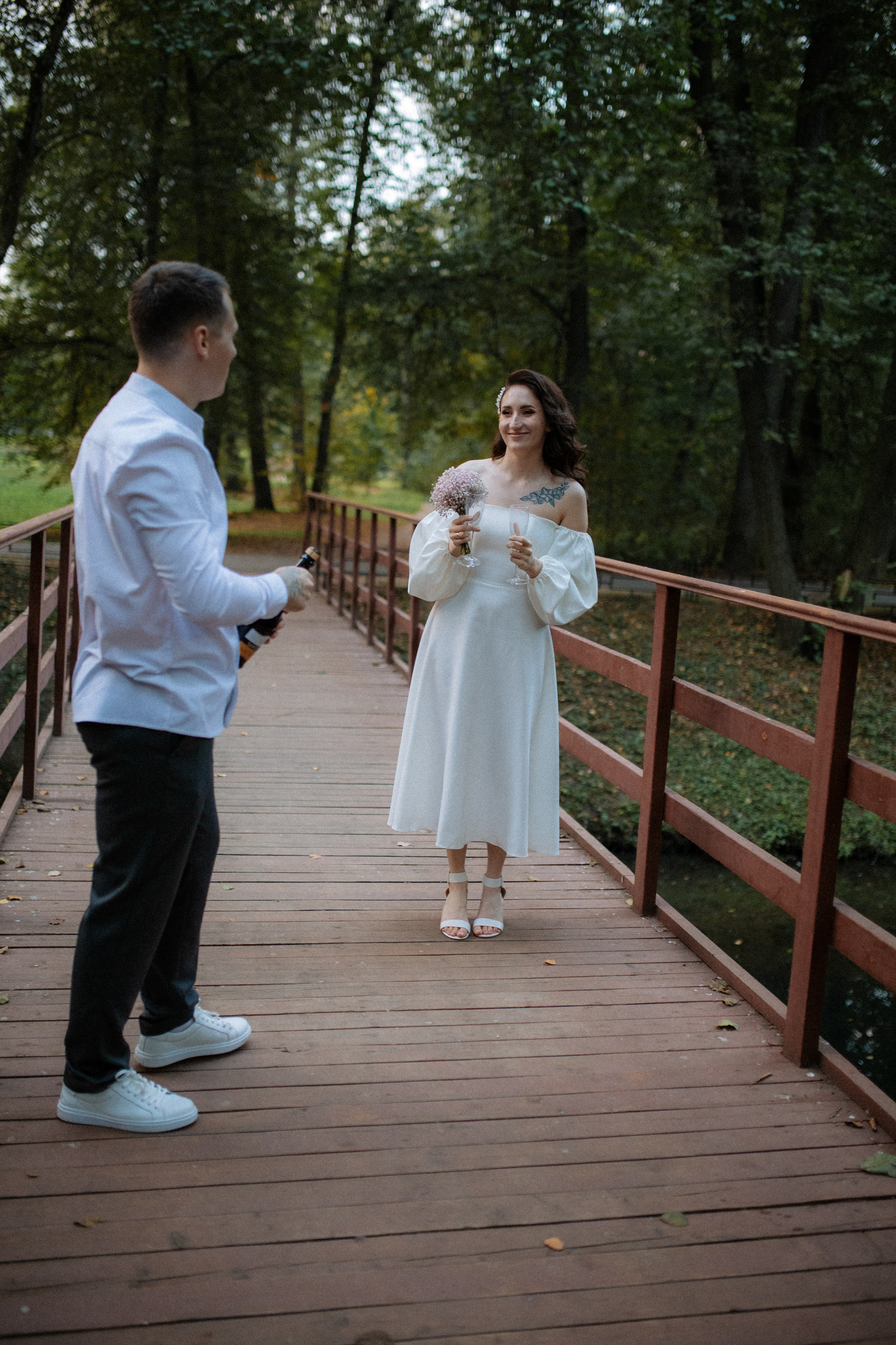 Свадебная прогулка Влада и Ани. Семейный фотограф в Москве и Люберцах Юлия Гуськова