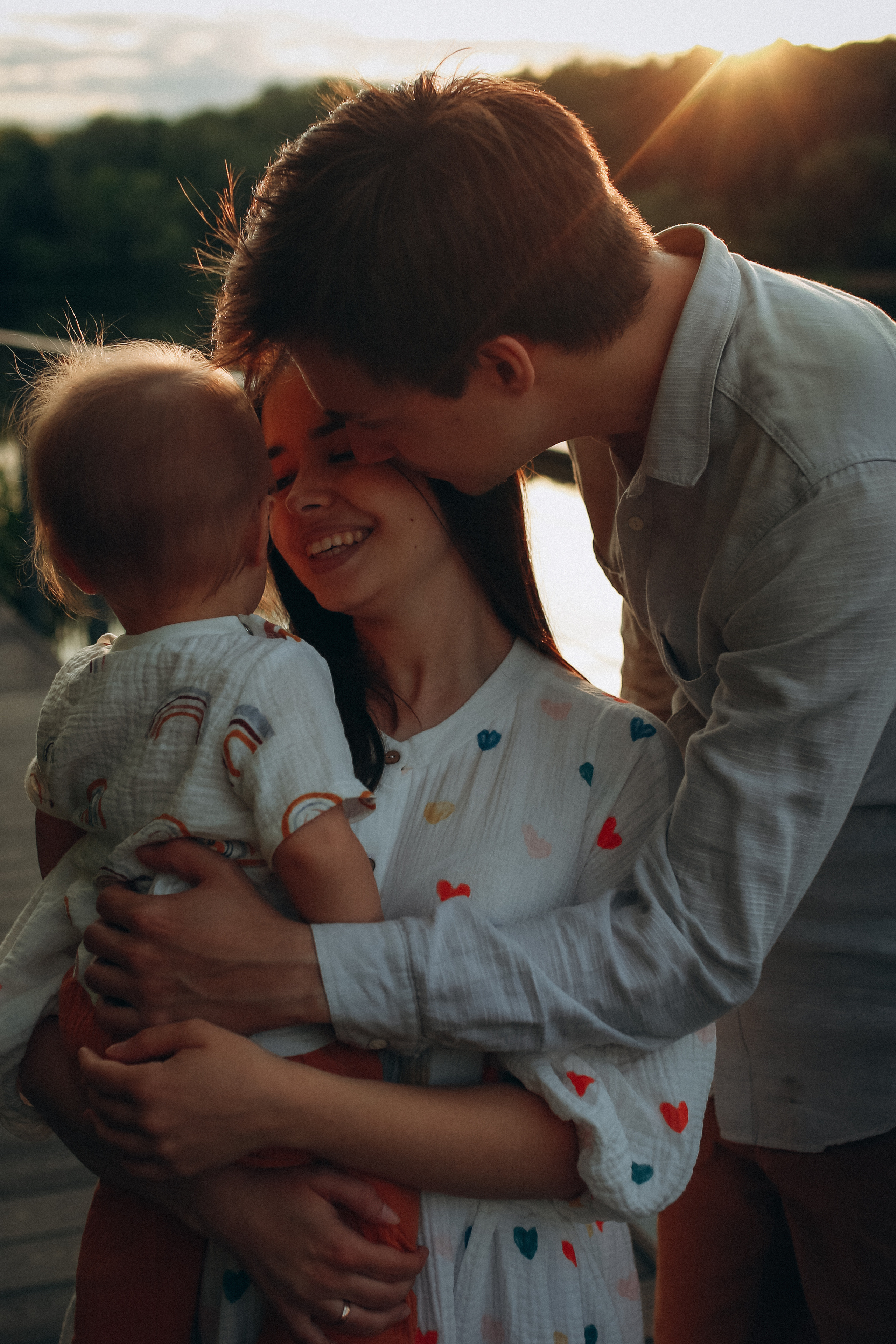 Митя, Лена и Лёвушка. Семейный фотограф в Москве и Люберцах Юлия Гуськова