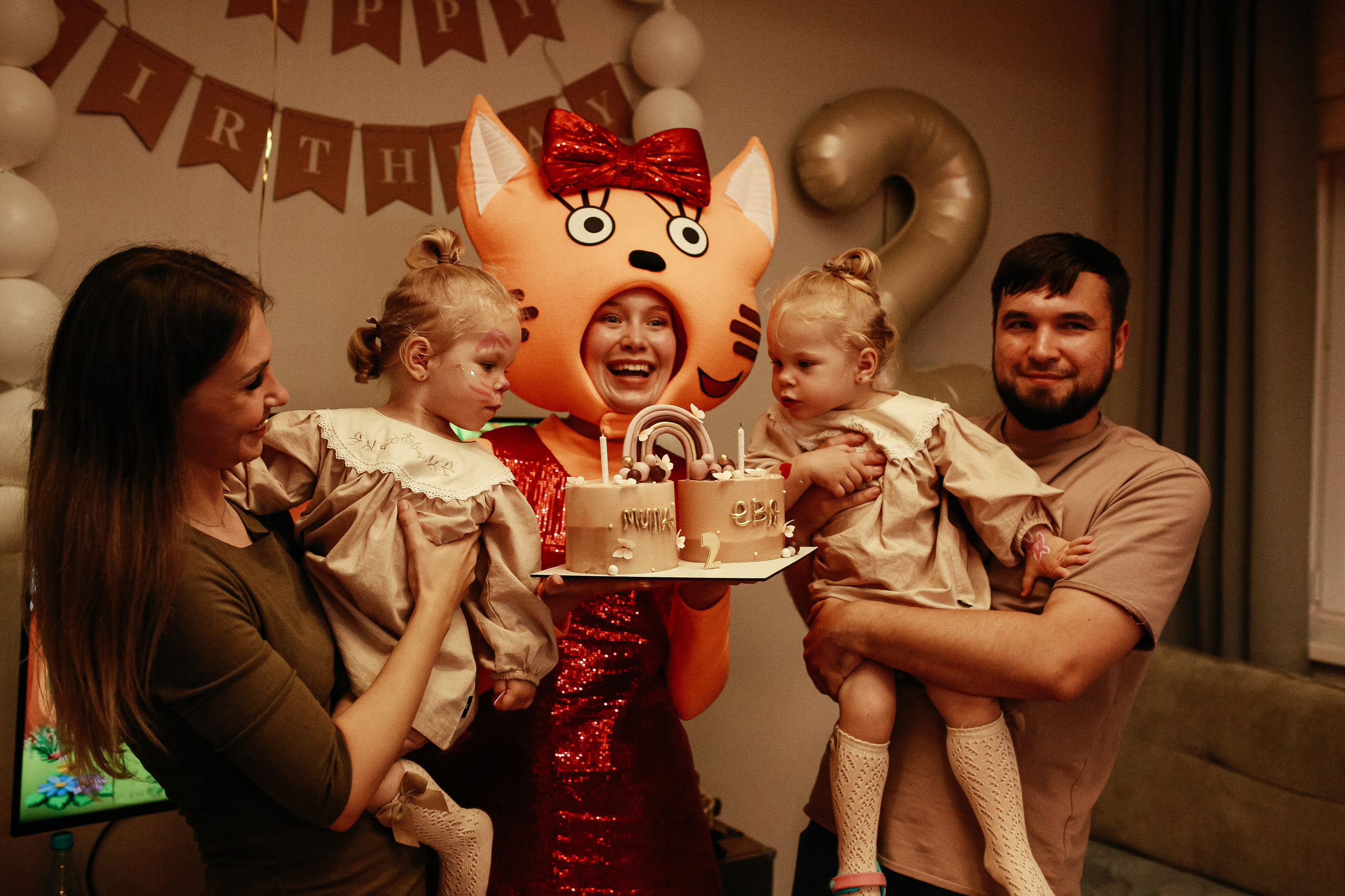 День рожденье двойняшек M&E. Семейный фотограф в Москве и Люберцах Юлия Гуськова