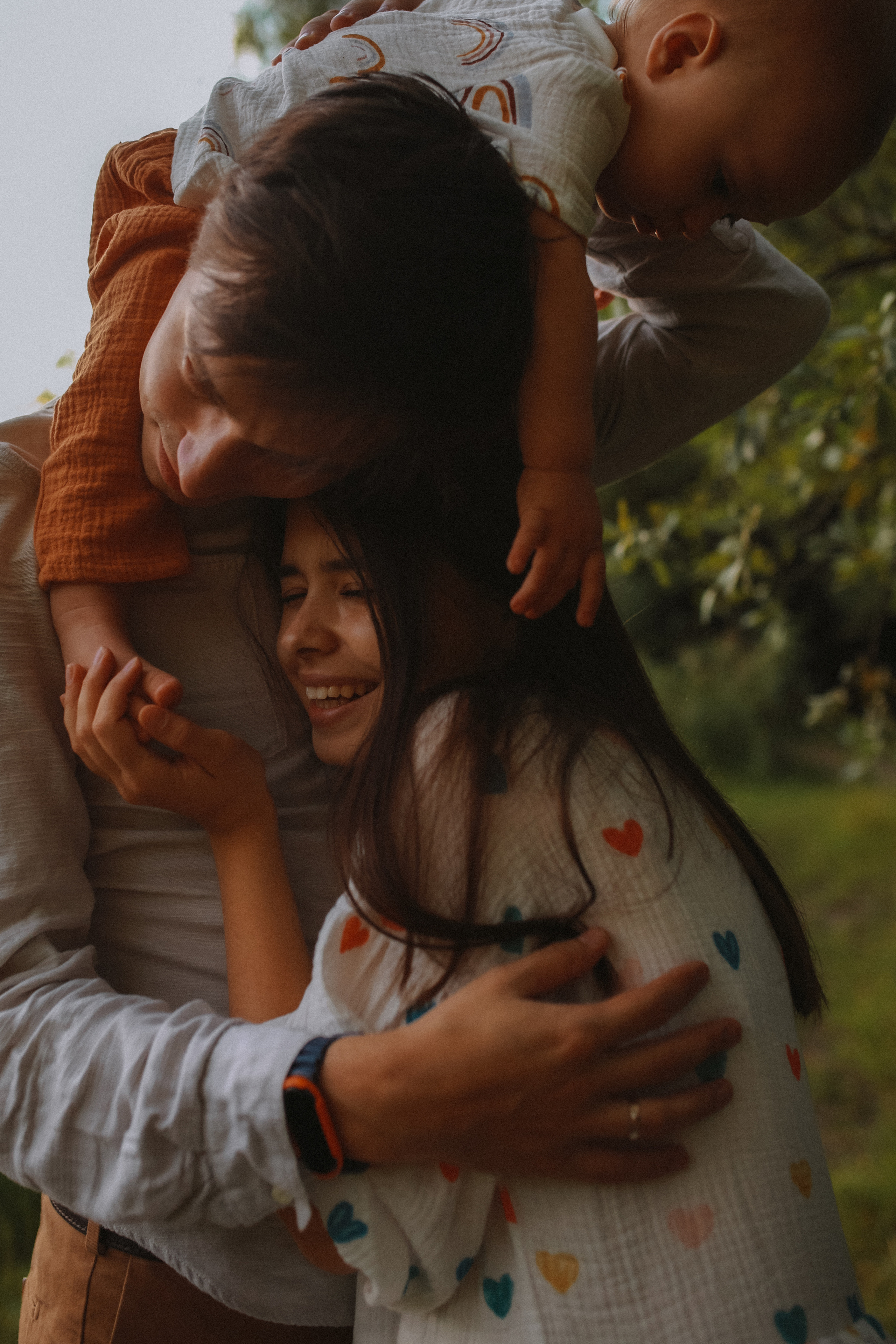 Митя, Лена и Лёвушка. Семейный фотограф в Москве и Люберцах Юлия Гуськова