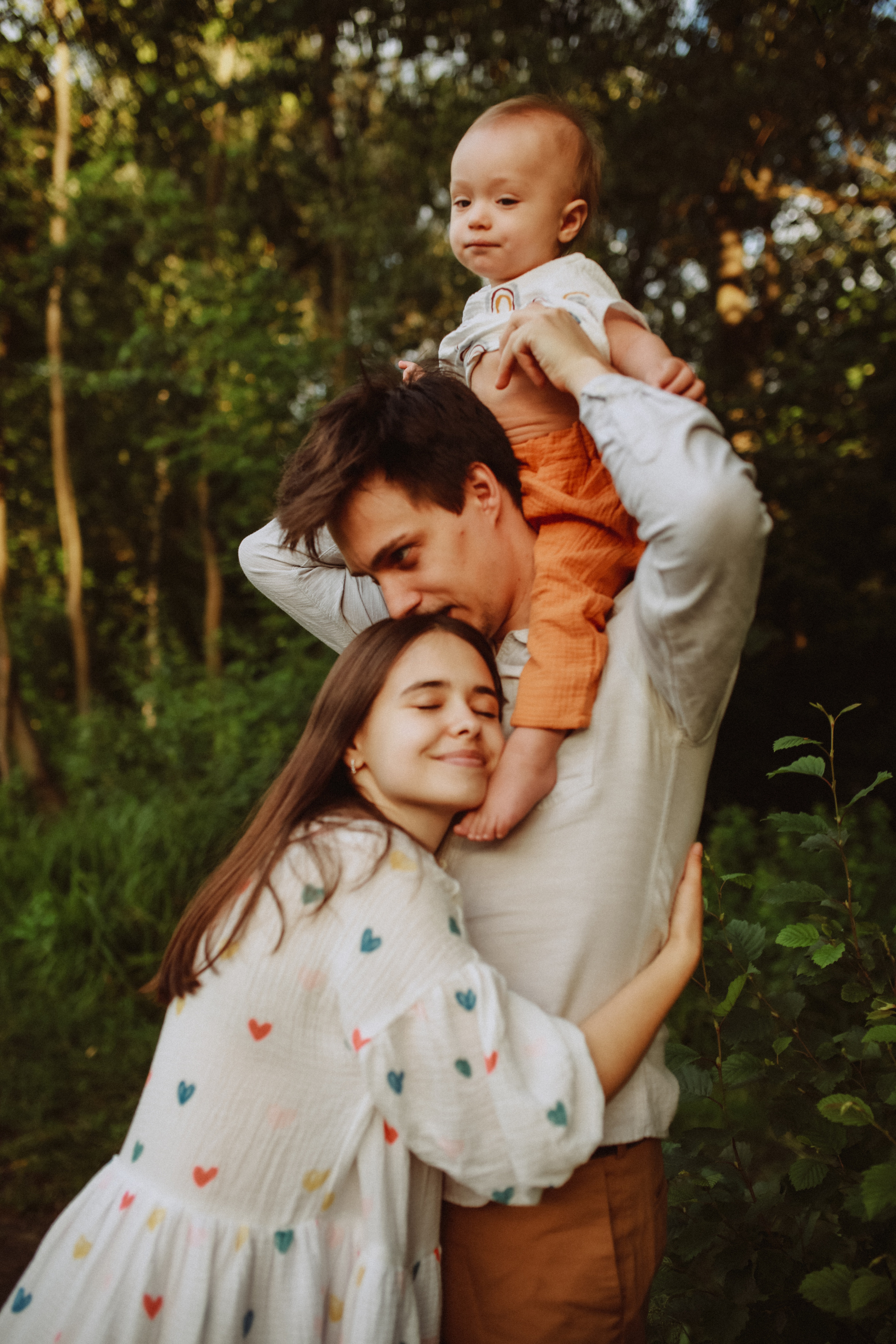 Митя, Лена и Лёвушка. Семейный фотограф в Москве и Люберцах Юлия Гуськова