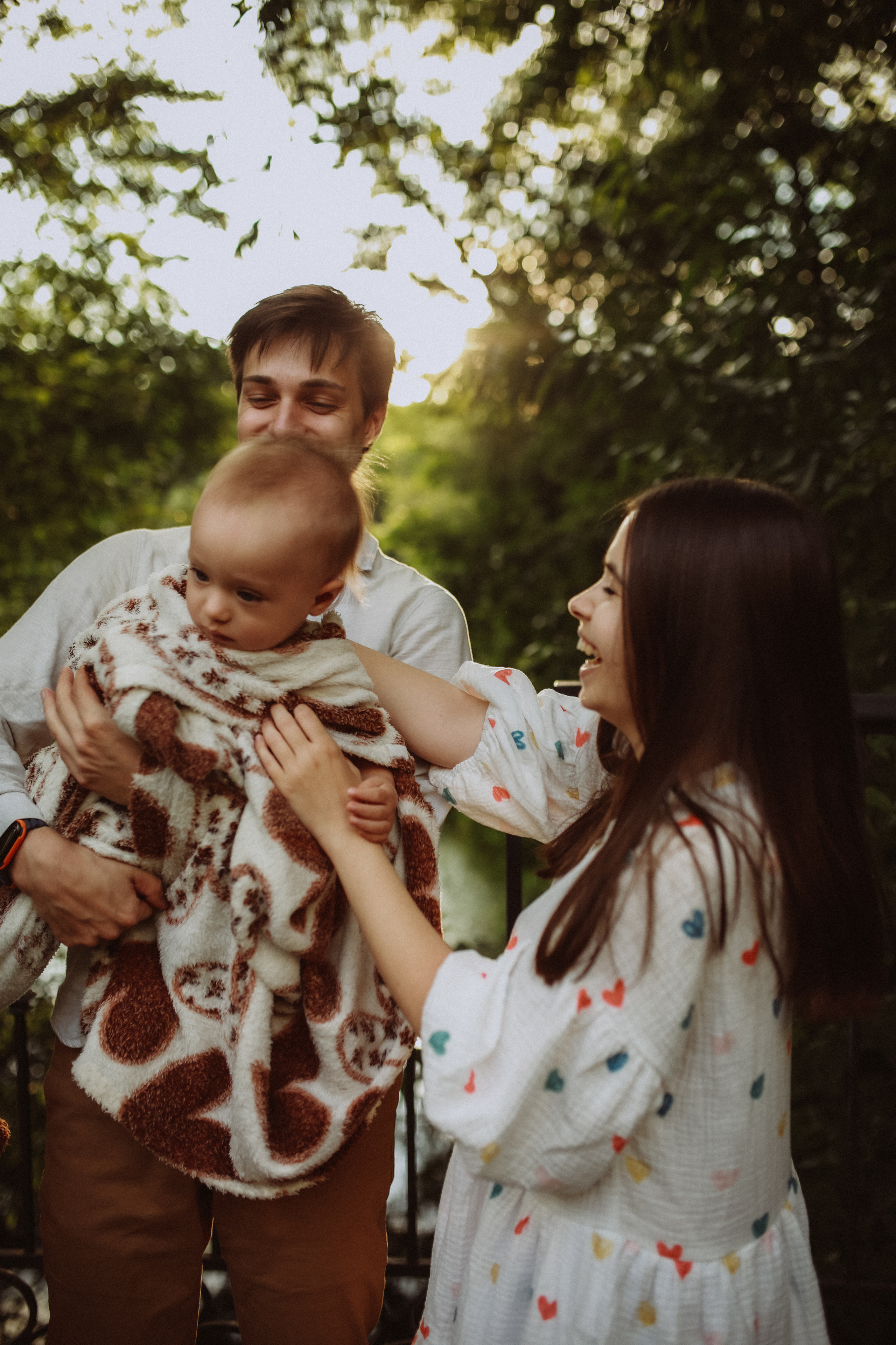 Митя, Лена и Лёвушка. Семейный фотограф в Москве и Люберцах Юлия Гуськова