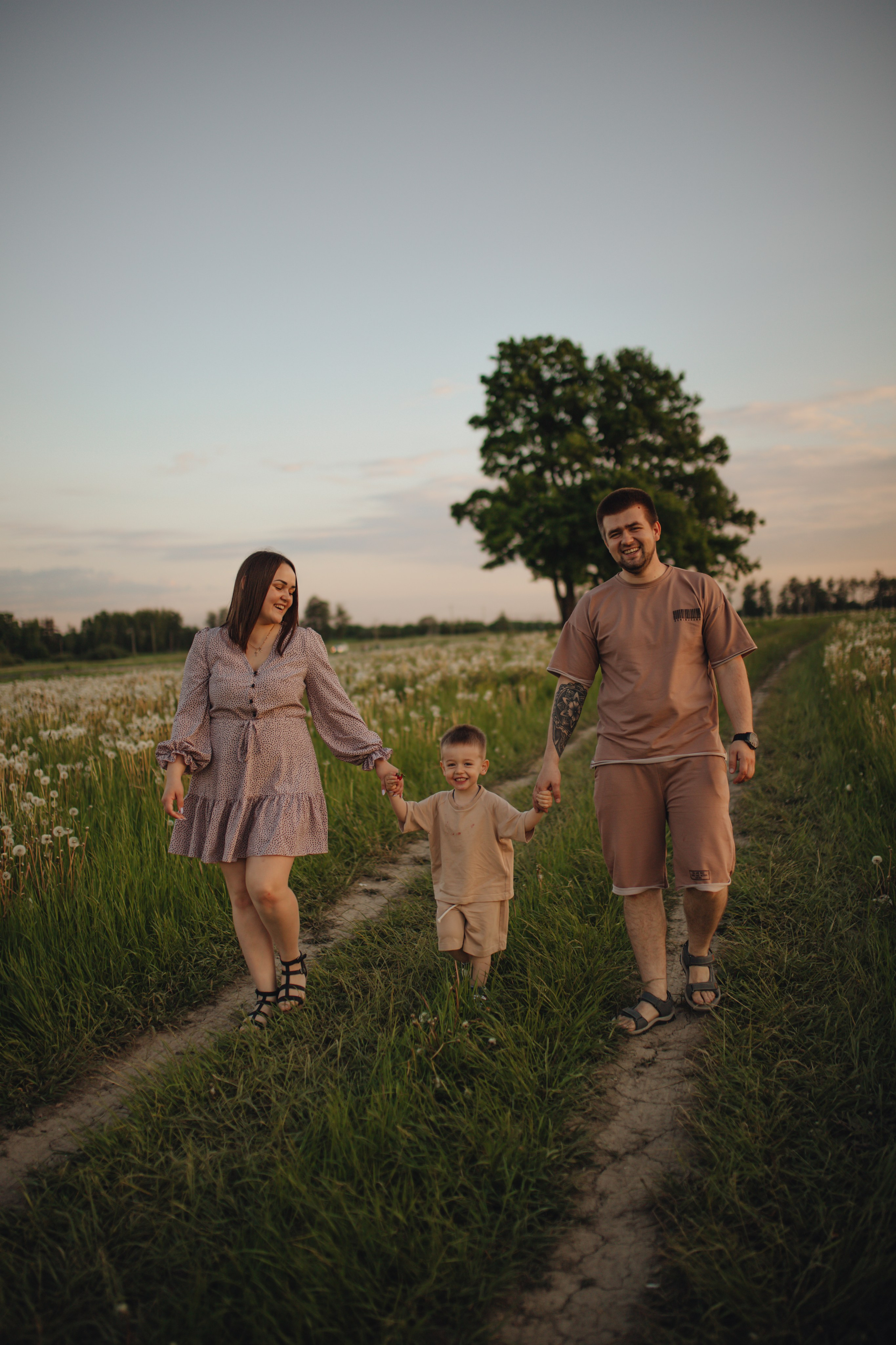 В поле на закате. Фотограф Винокурова Кристина в Санкт-Петербурге