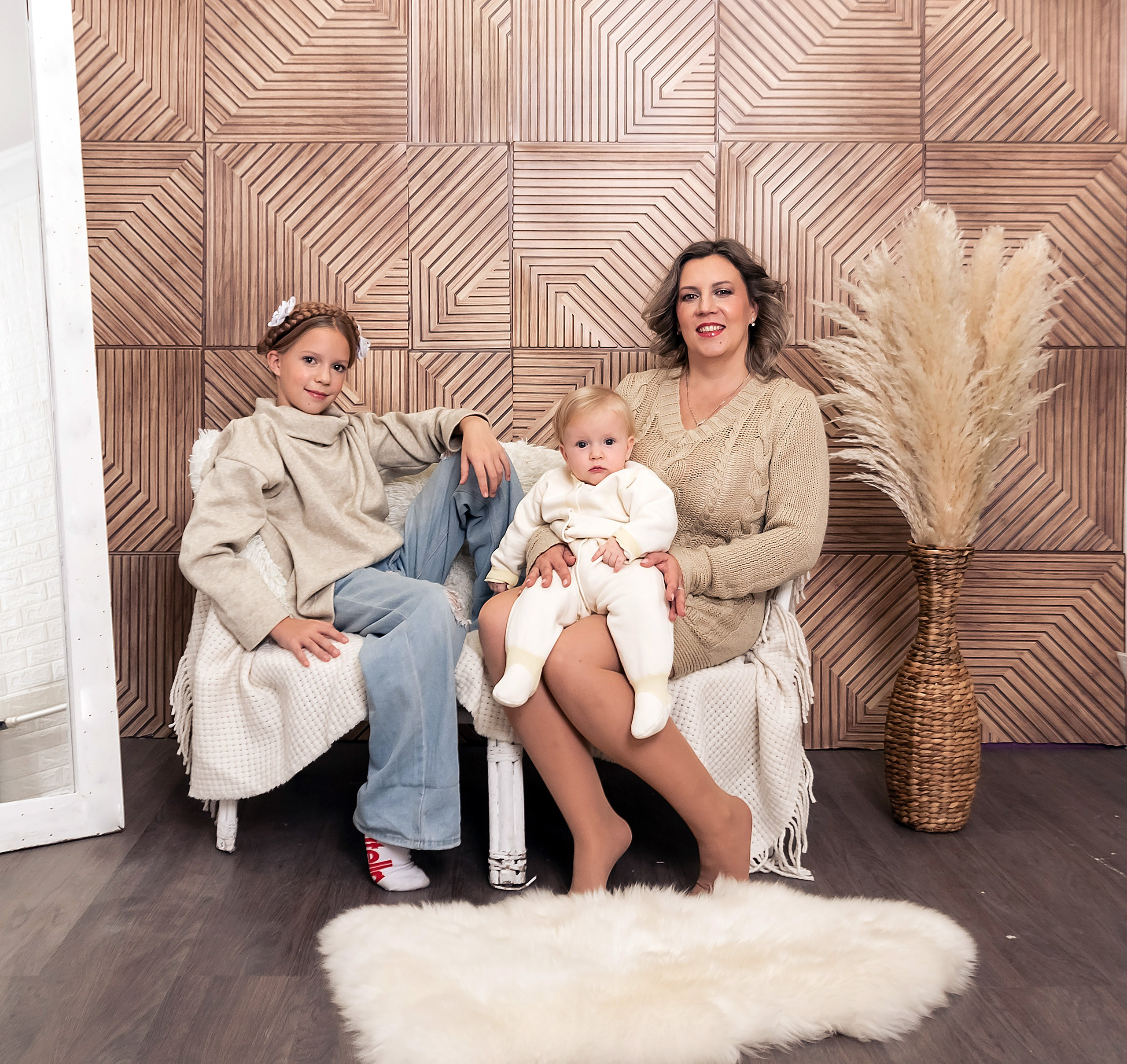 Семейная съемка Юлии с дочками. Фотограф Тула творческие фотосессии недорого Ольга Ромашина