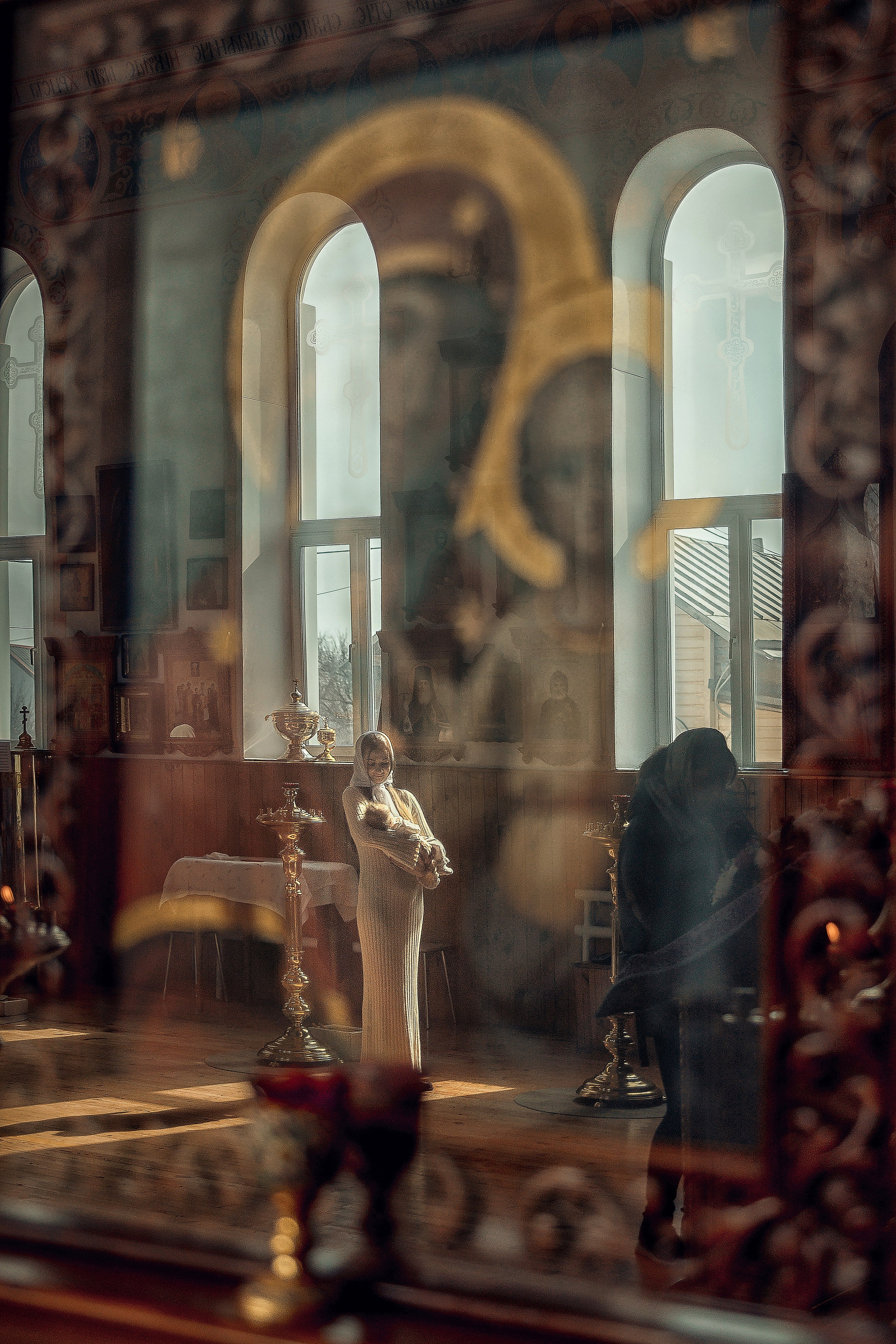 Таинство Крещения Александра. Храм Николая Чудотворца г. Краснослободск. Церковный, семейный и репортажный фотограф Волгоград, Волжский