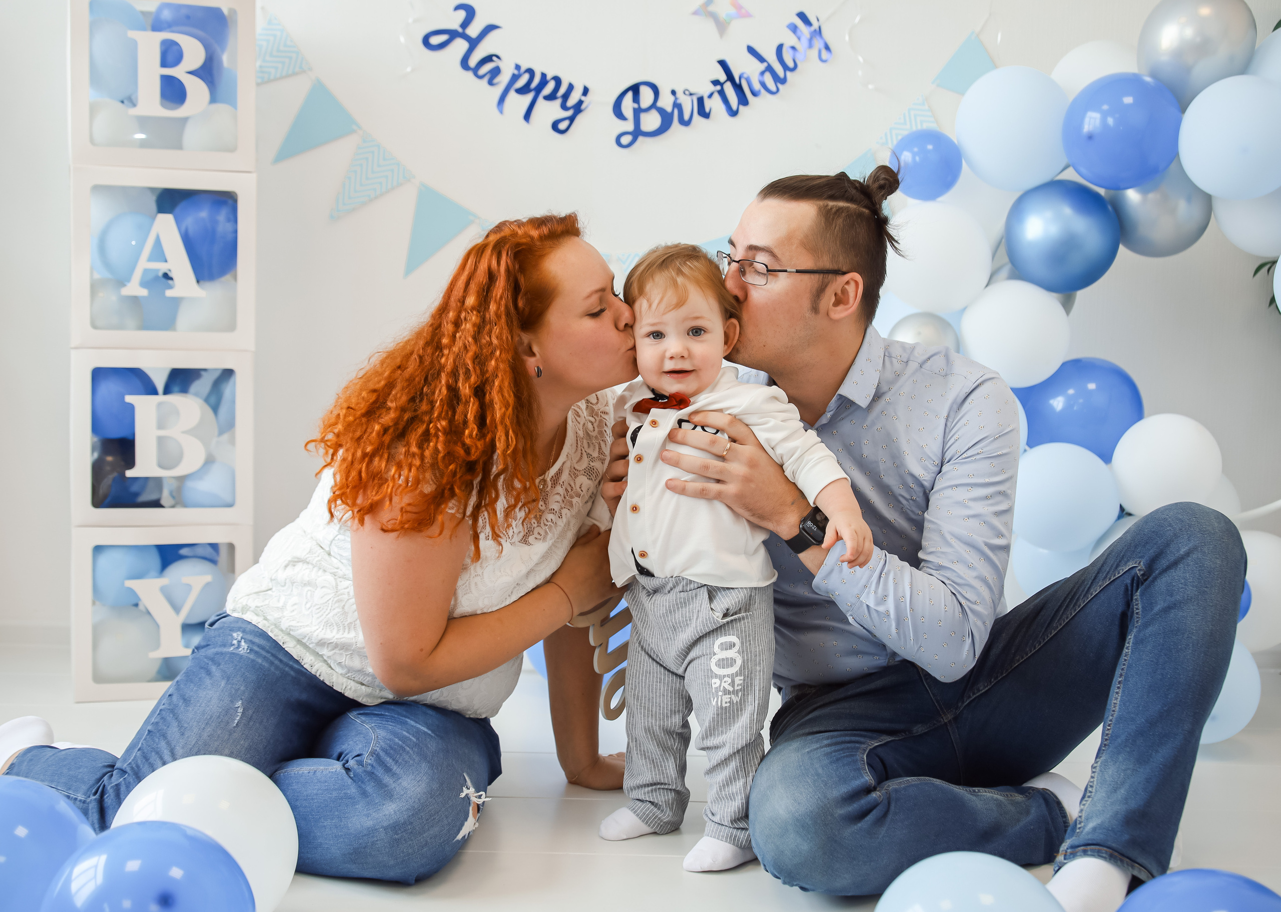 Годовасие Кирюши. Детский и Семейный фотограф в Санкт-Петербурге. Детская Фотостудия «FAMILY STORY»