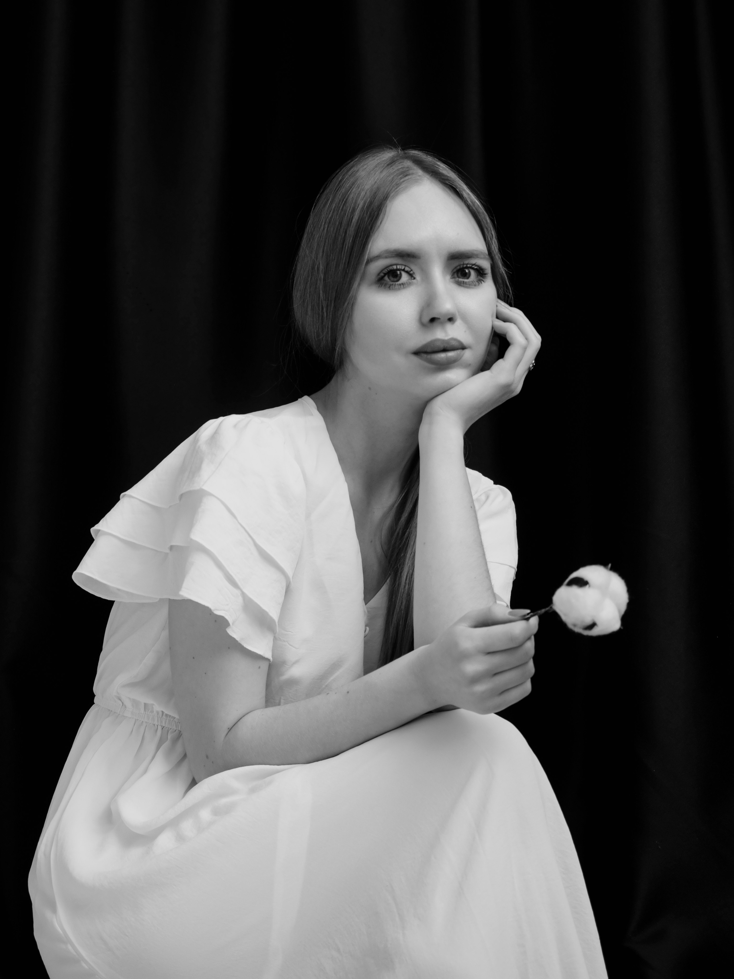 Женская фотосессия в студии. Маруся Машкова • Фотограф в Москве