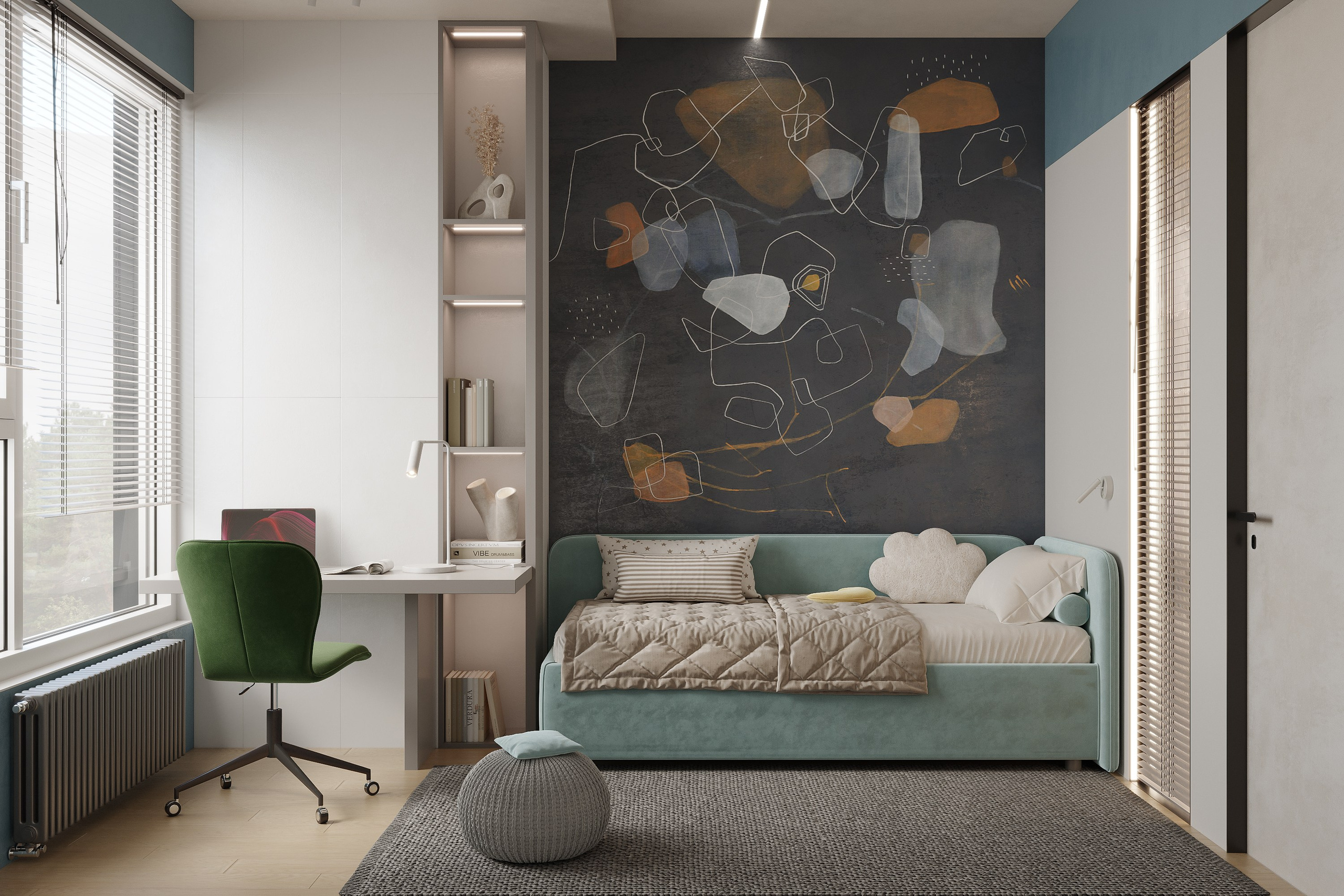 Квартира для LSD Bureau. 3D визуализация интерьера и архитектурной среды