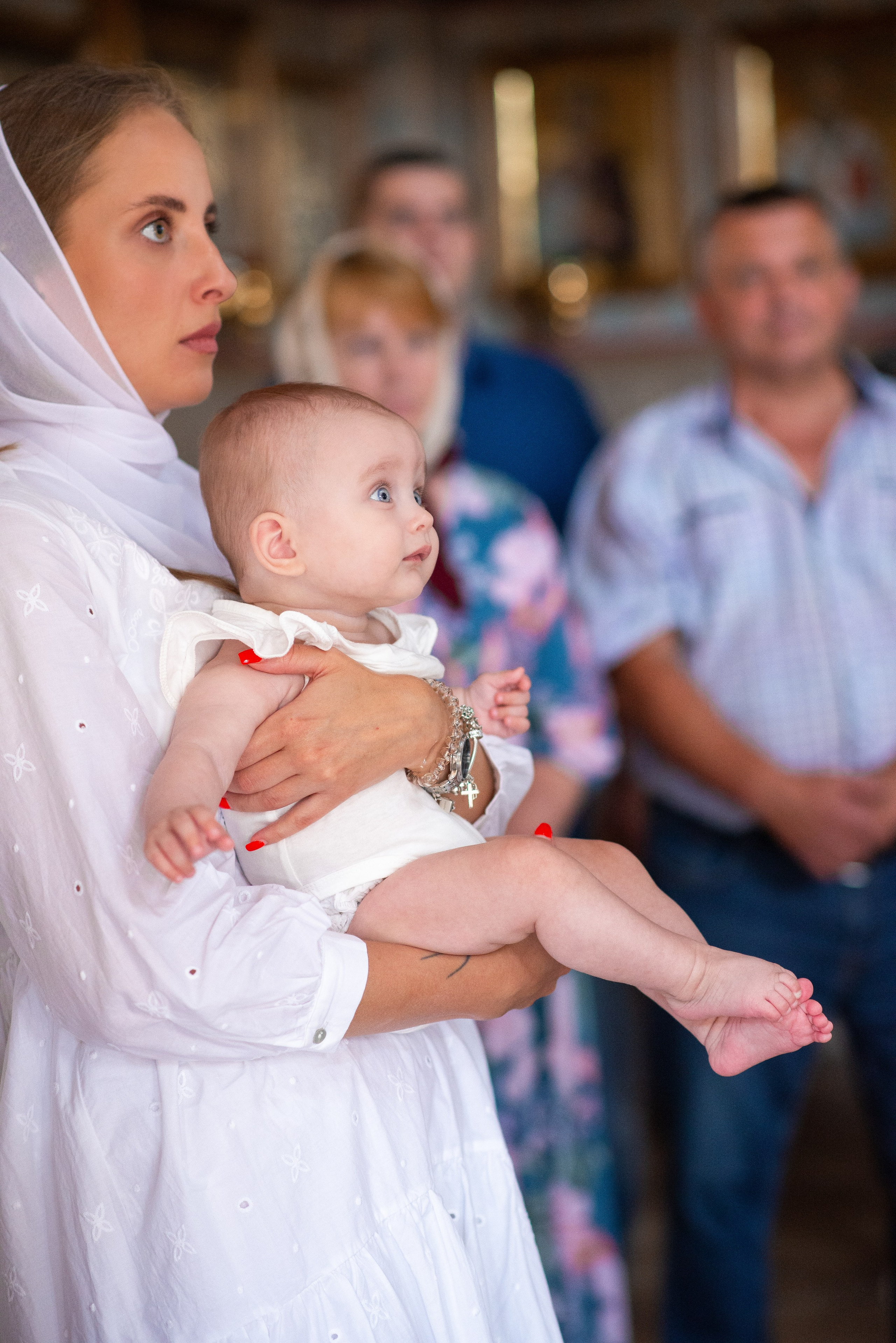 Крещение Есении в хр.Андрея Первозванного. Семейный фотограф на выписку из роддома и крещение Минск Настя Гришук