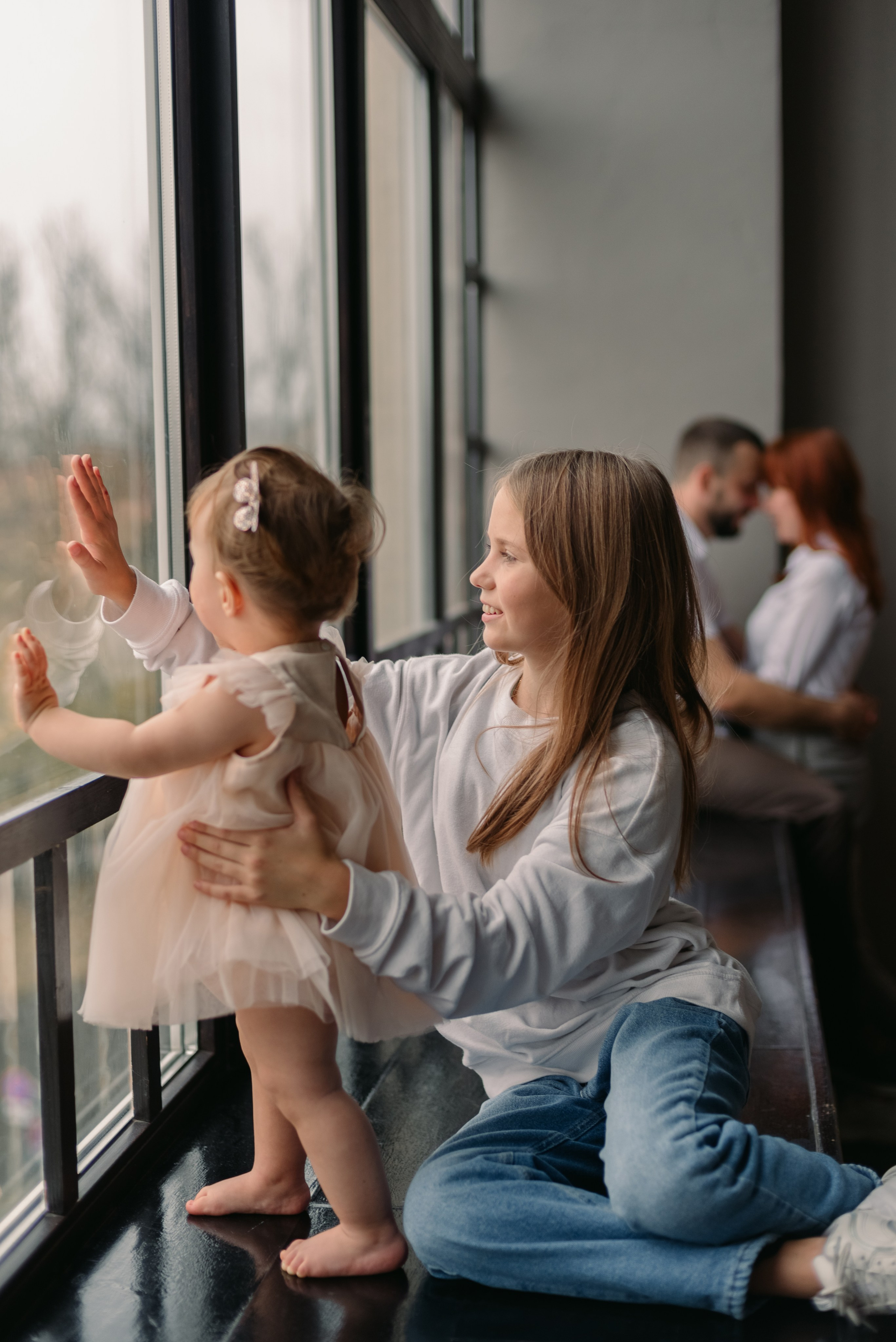 Семейная фотосессия в студии. Фотограф Юлия Кондратьева