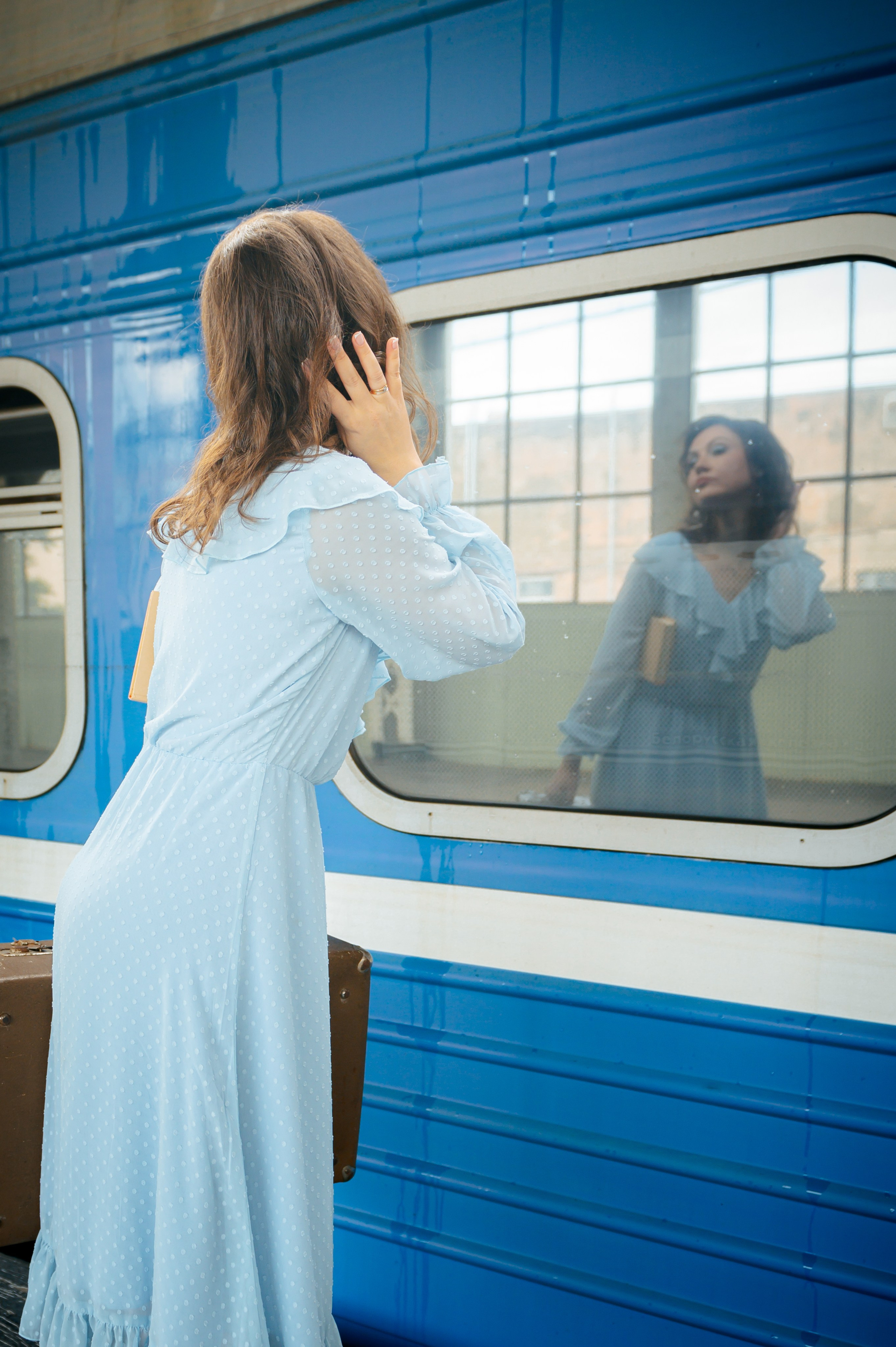 Фотосессия на вокзале. Анна Боровикова, фотограф Пушкино