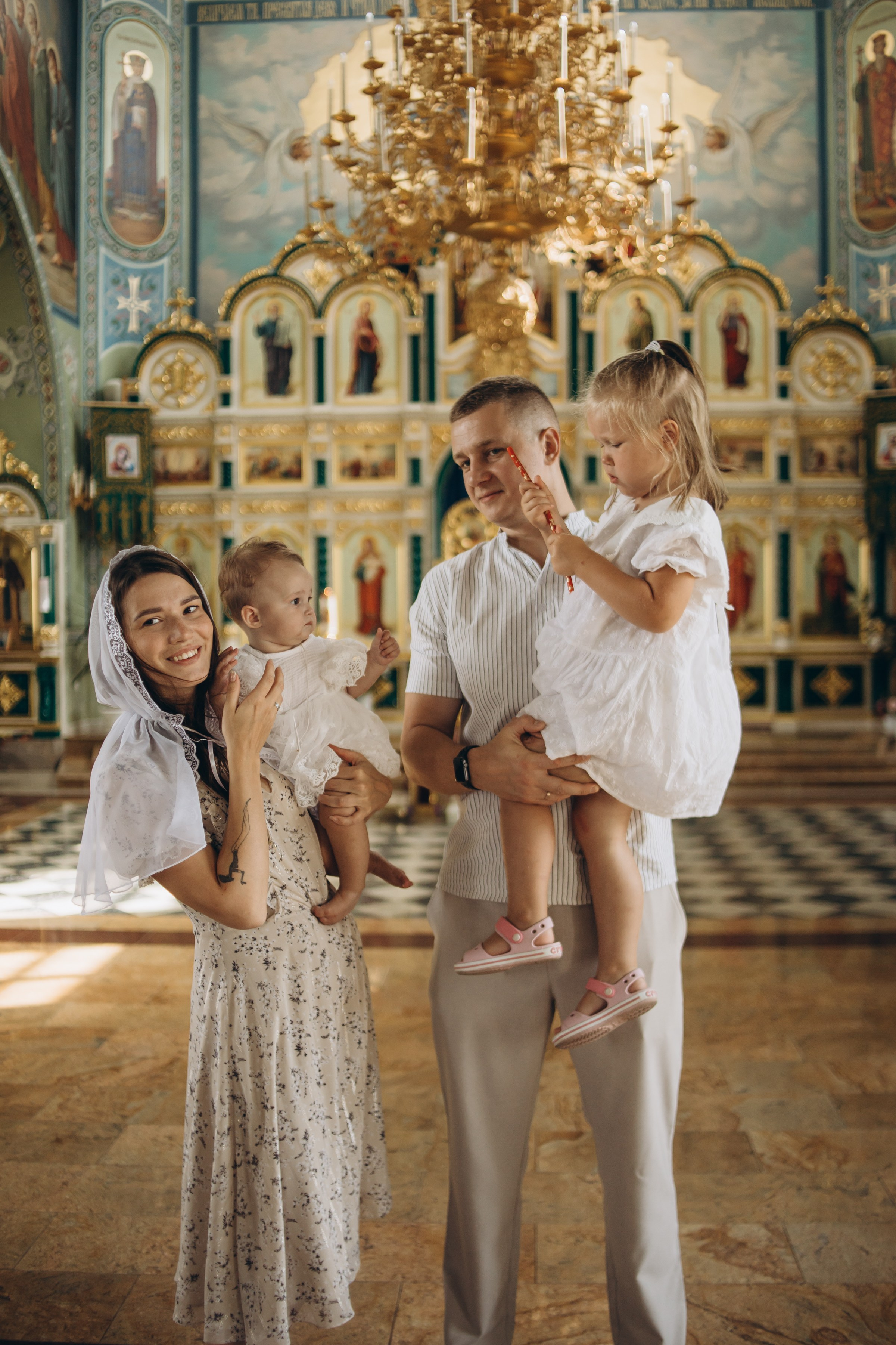 Крещение Варвары и Елизаветы. Семейный фотограф в Волгодонске Краченцева Анна