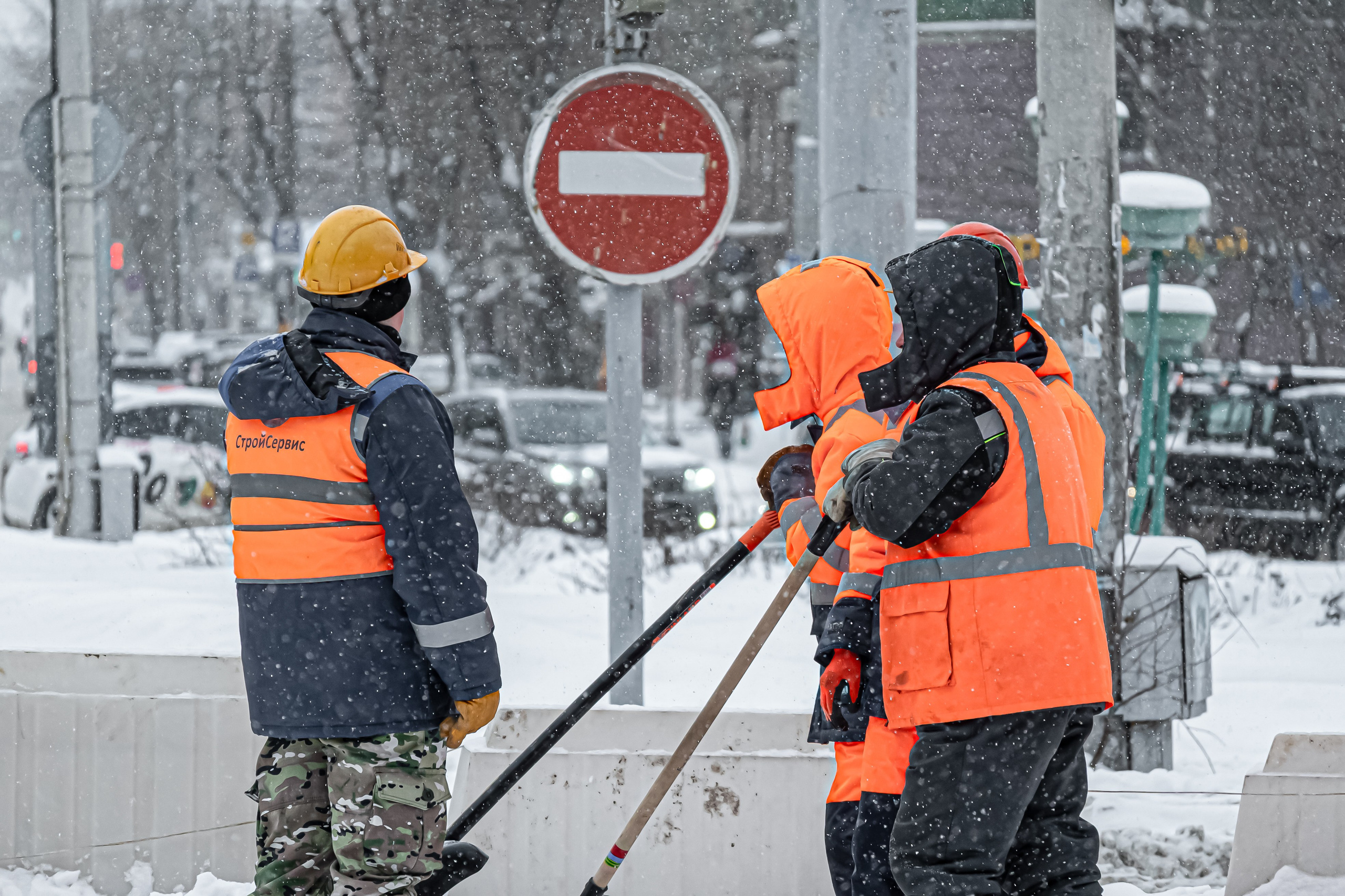Снегопад. Репортажный фотограф