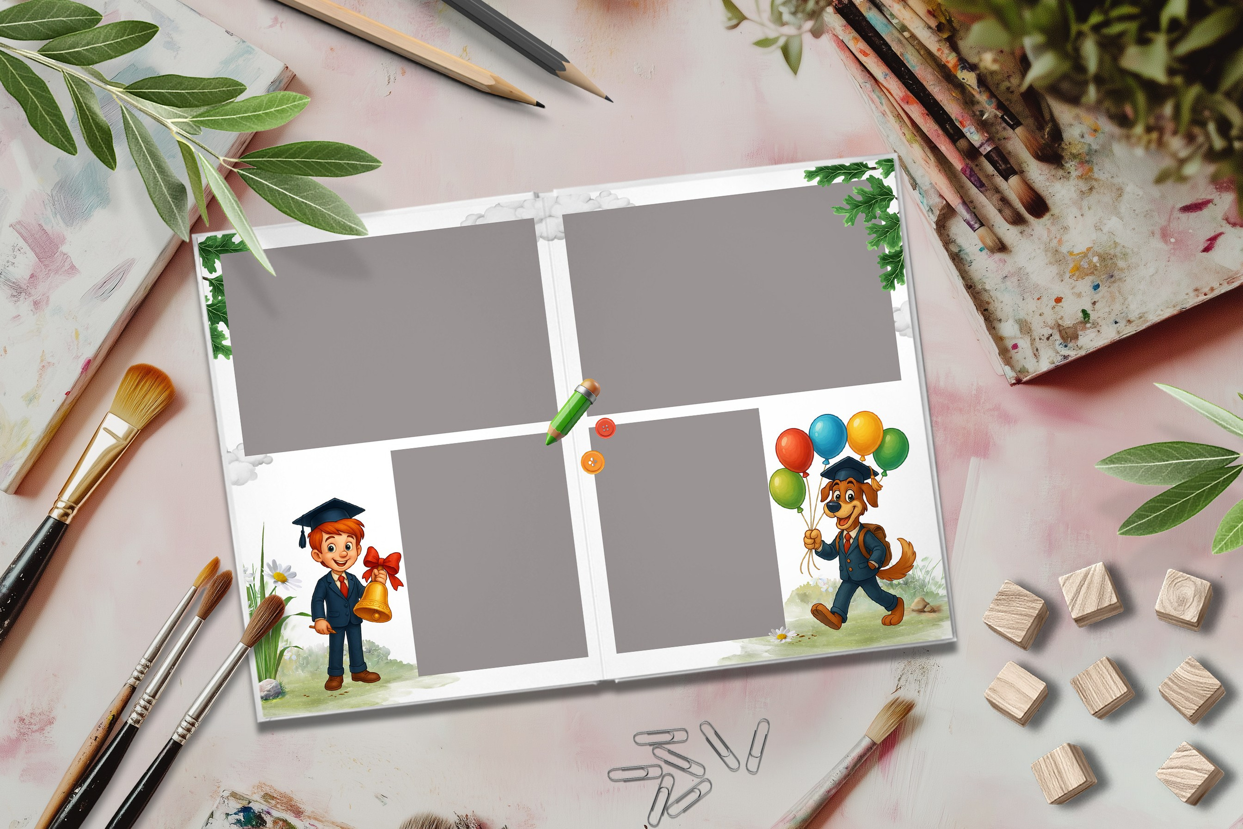 Дизайн Простоквашино. Шаблоны и дизайны выпускных альбомов и фотокниг