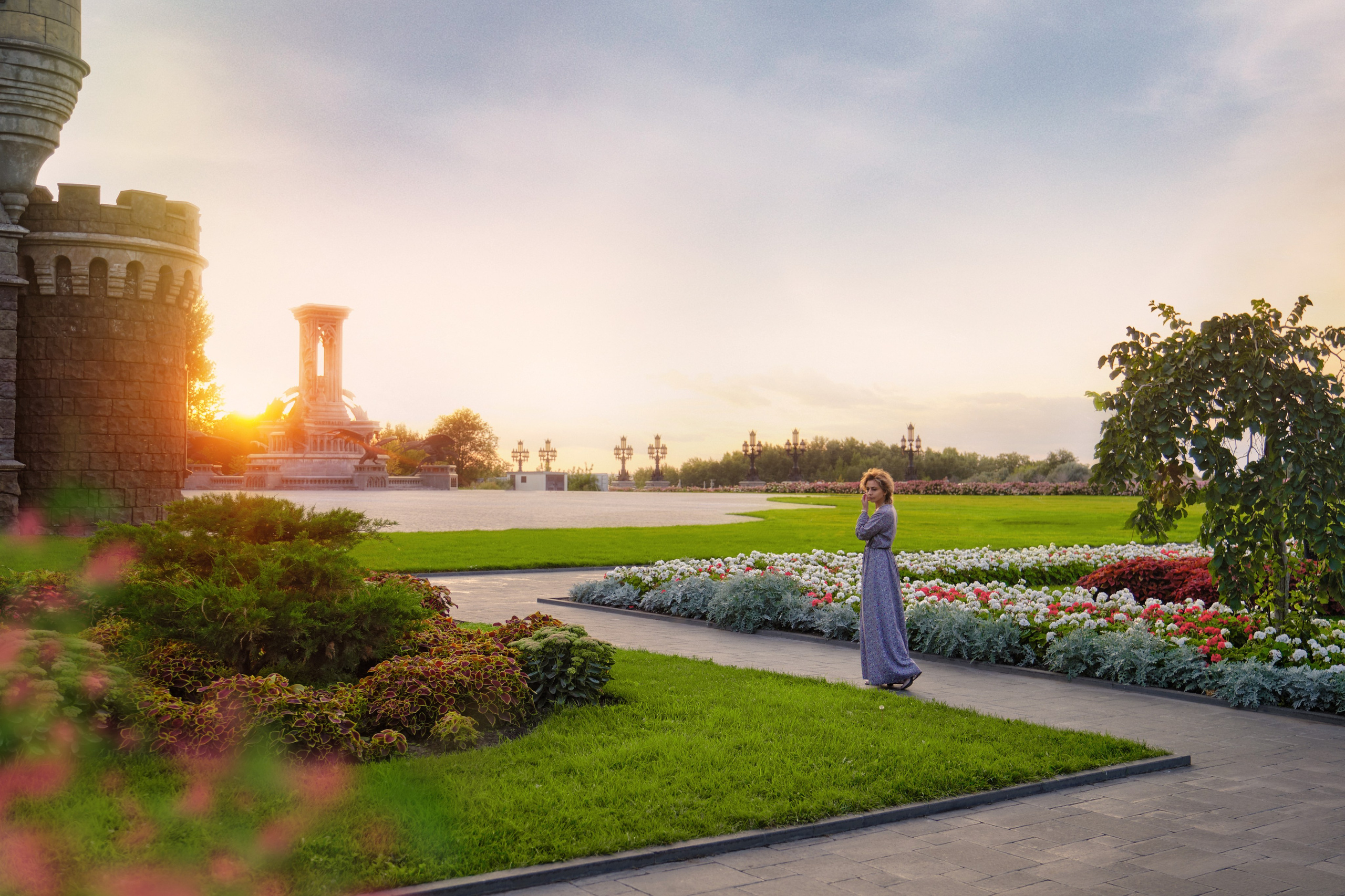 Летняя фотосессия на природе, в лесу, на улице. Семейная с детьми